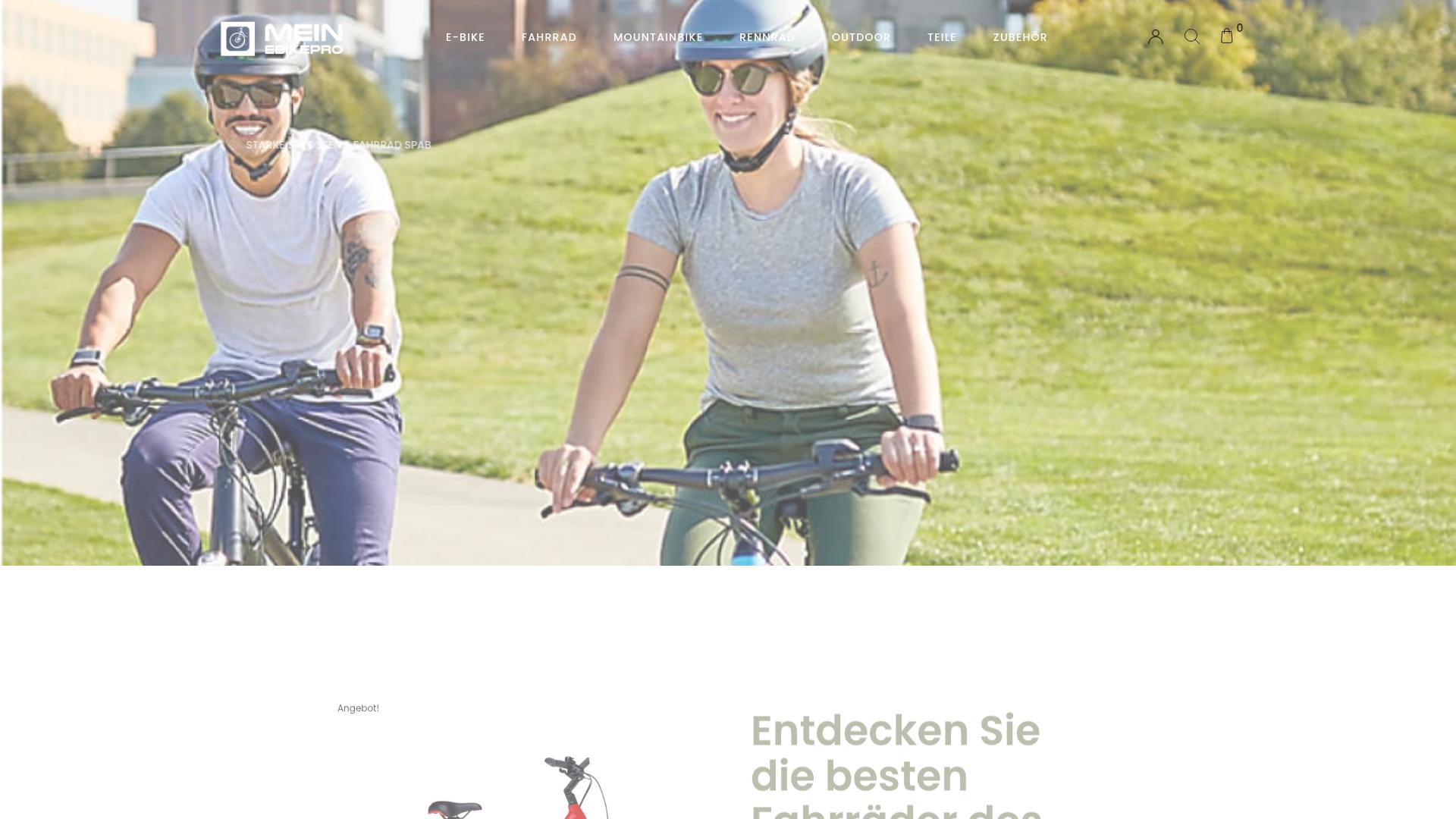 Screenshot mein-ebikepro.com