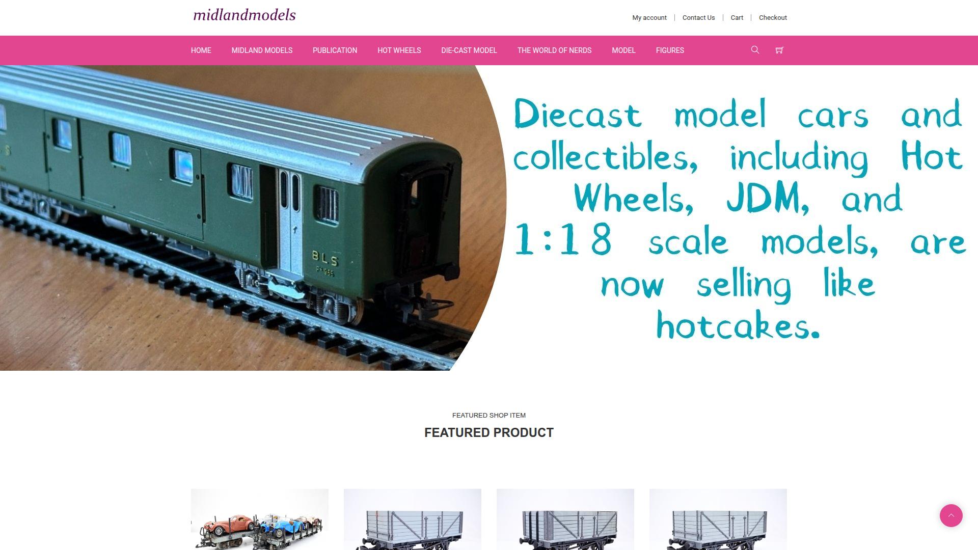 Screenshot midlandmodels.com