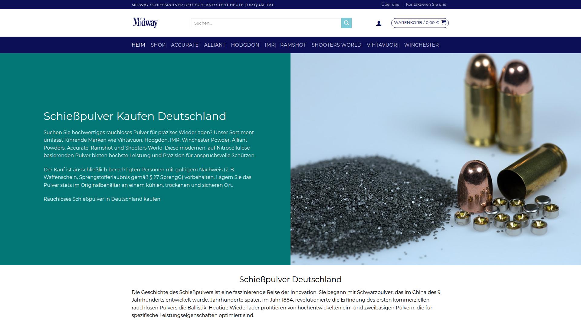 Screenshot midwayschiesspulver.de