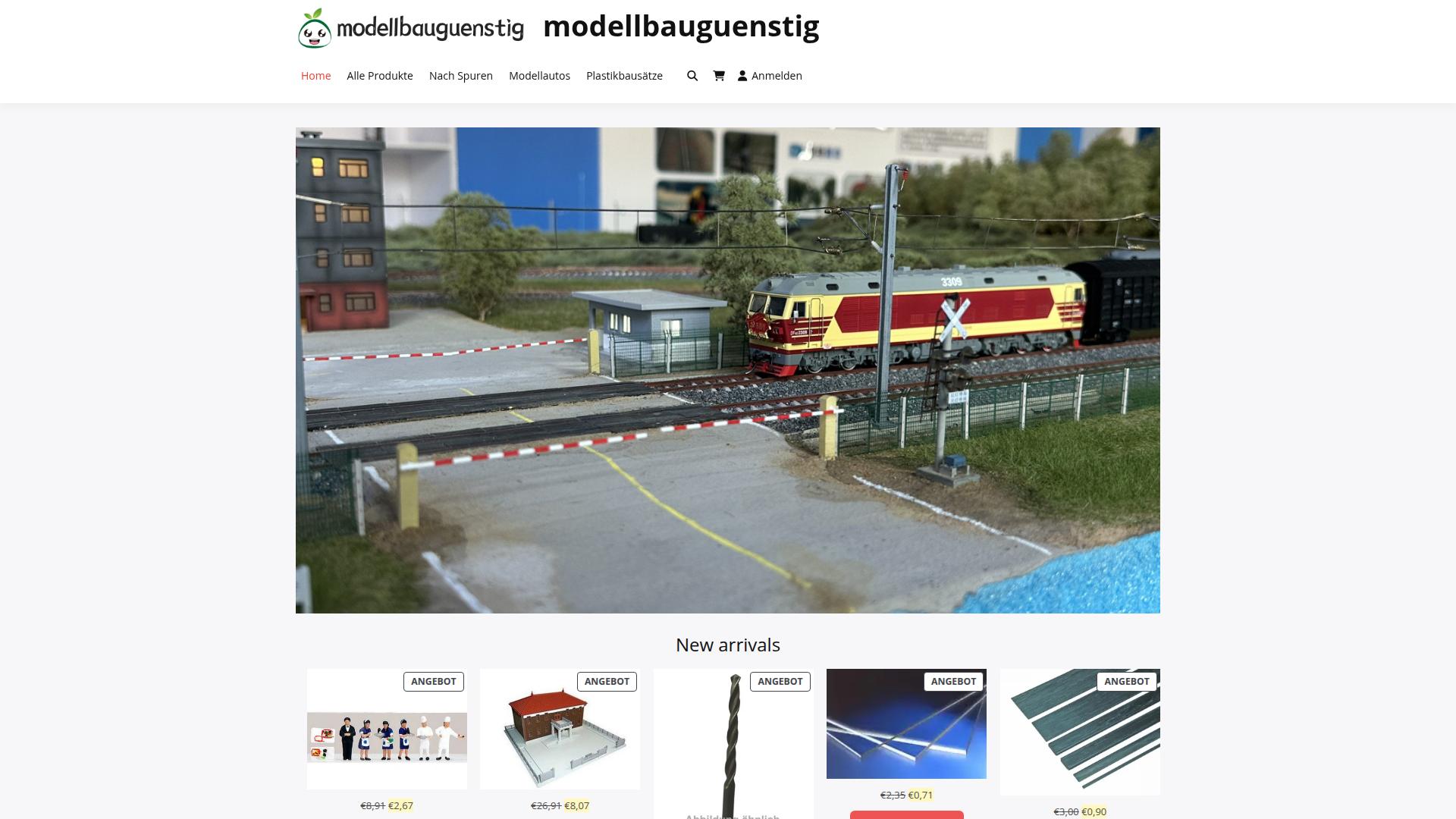 Screenshot modellbauguenstig.com