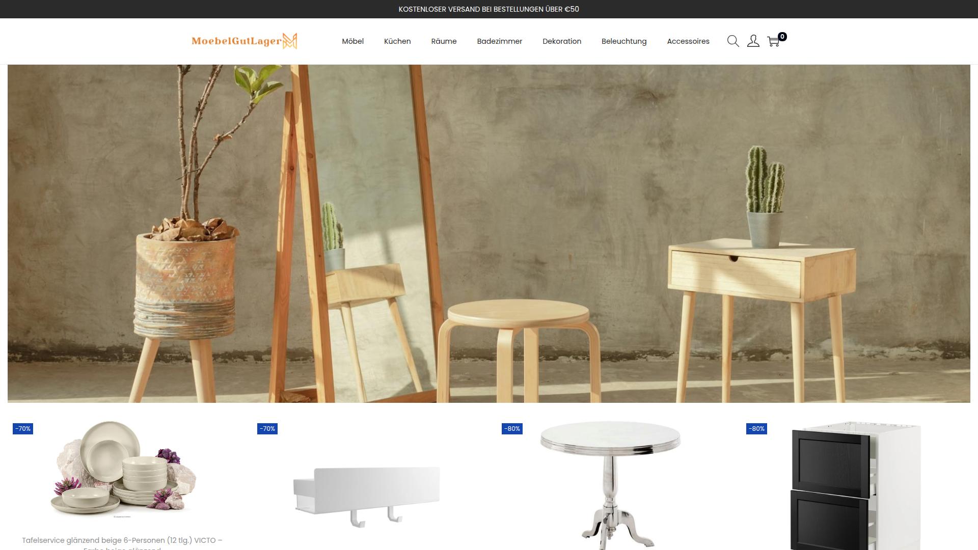 Screenshot moebelgutlager.com