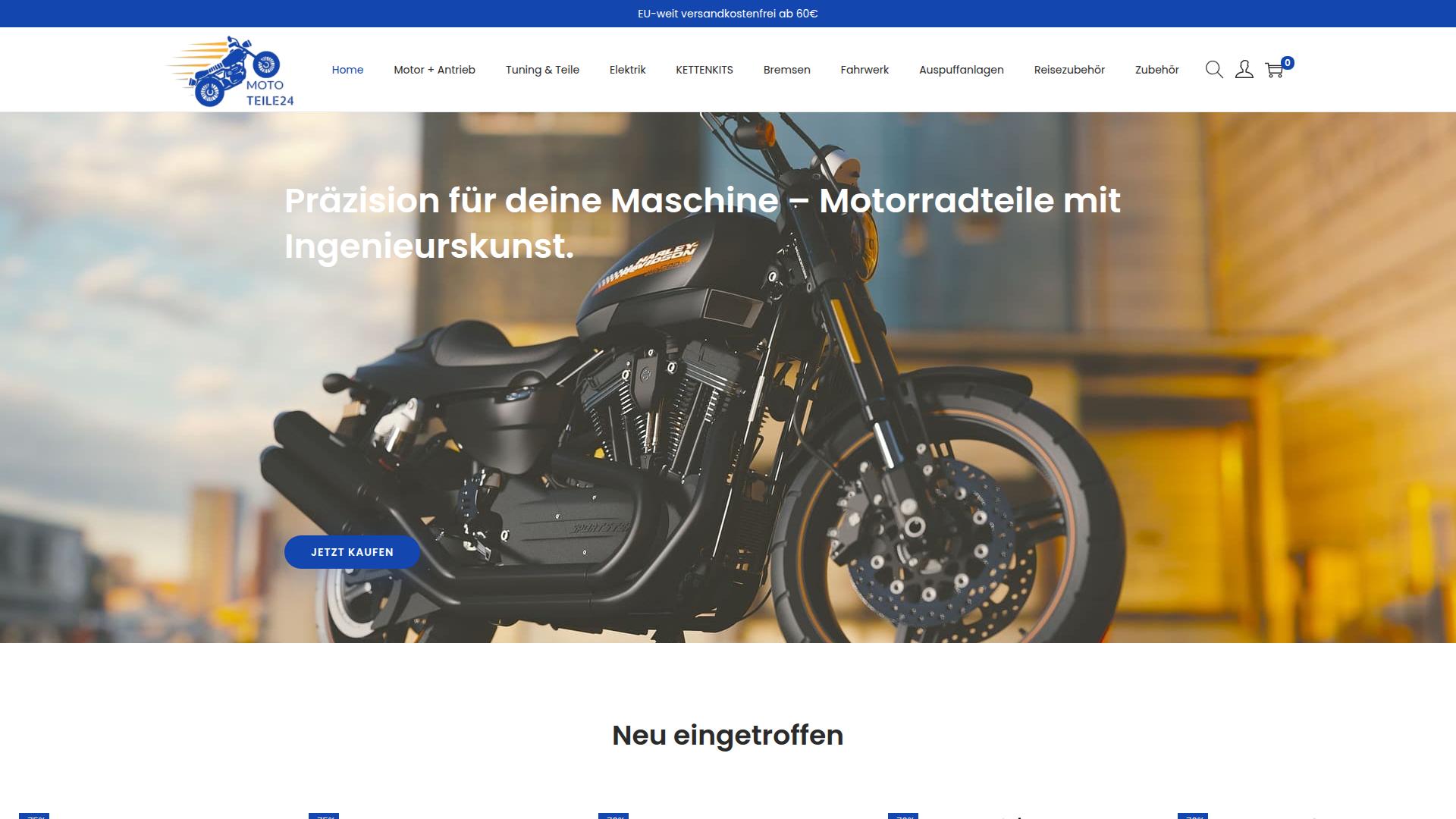 Screenshot moto-teile24.com