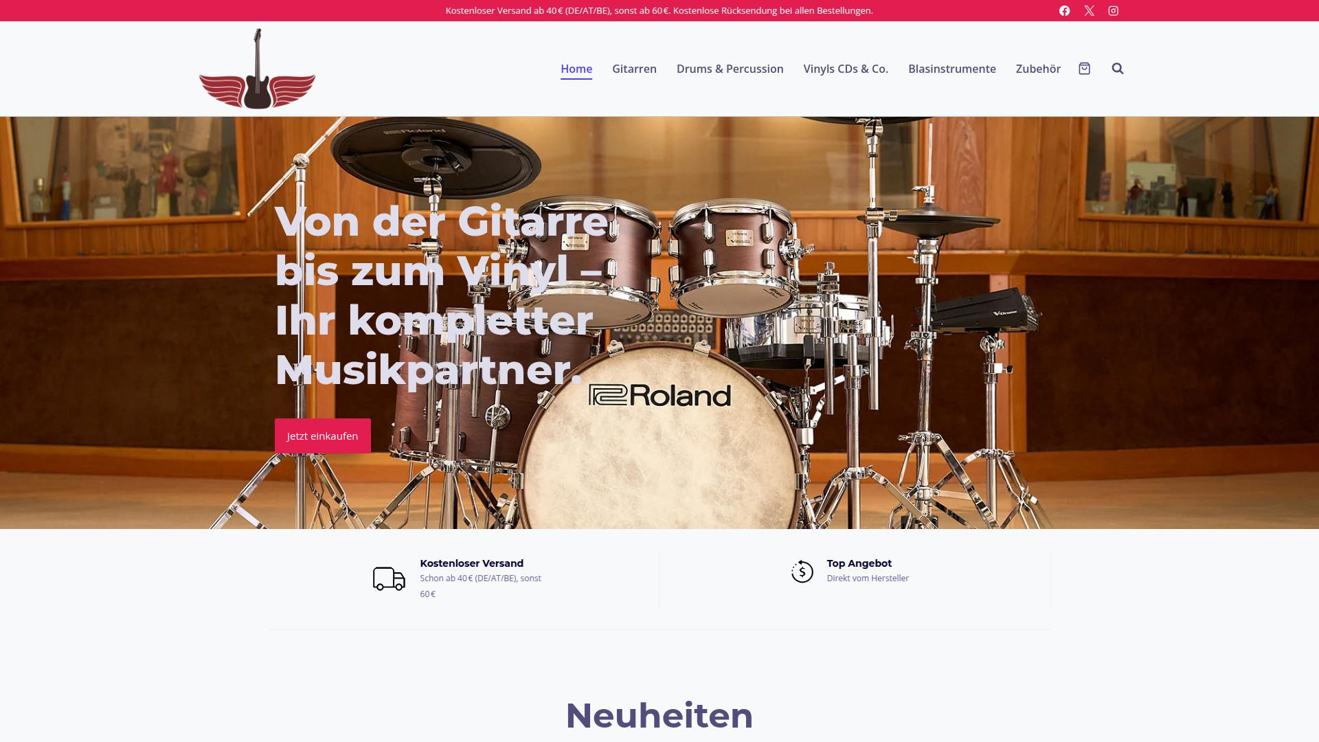Screenshot musikinstrumente-profi.com