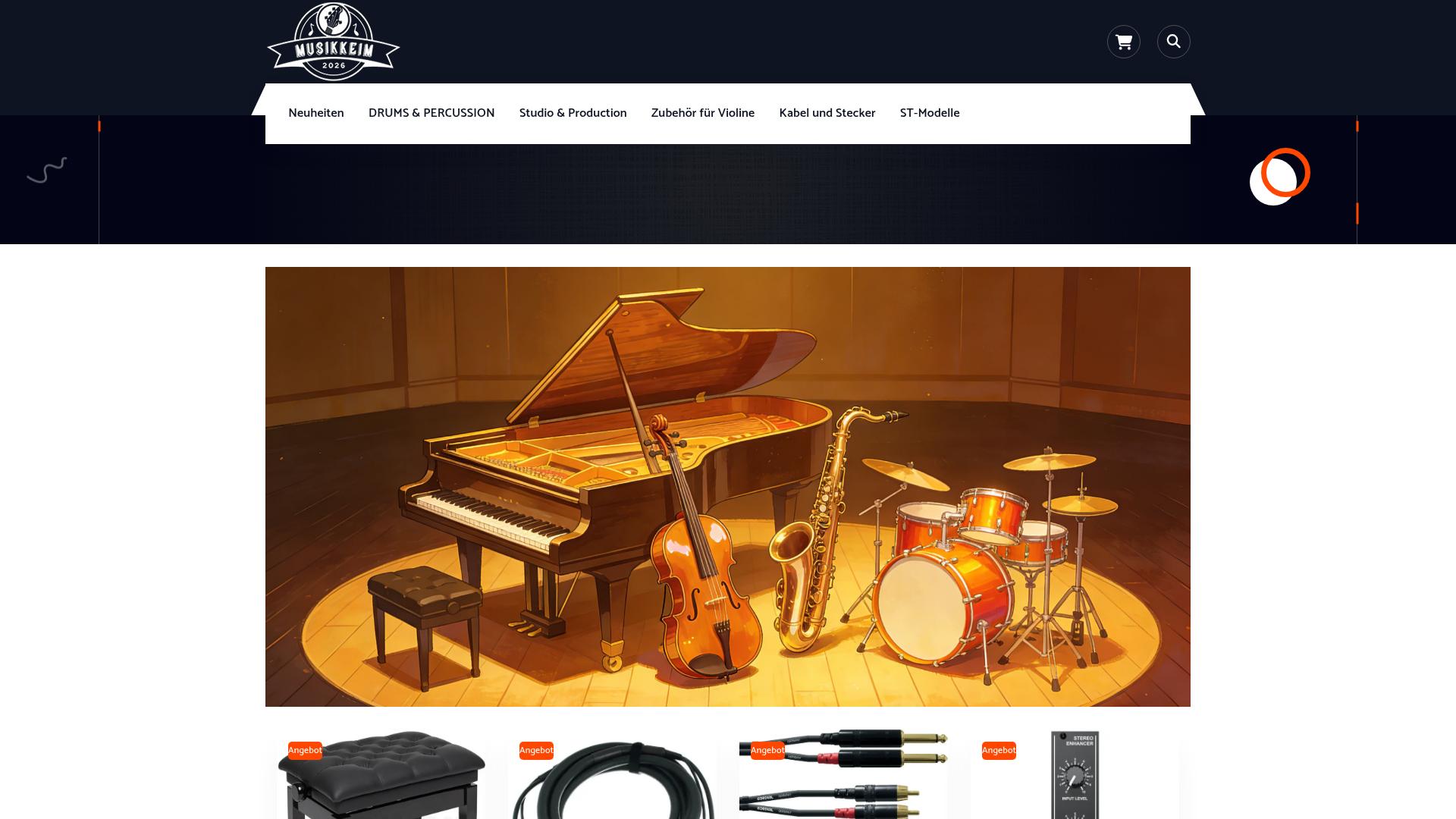 Screenshot musikkeim.com