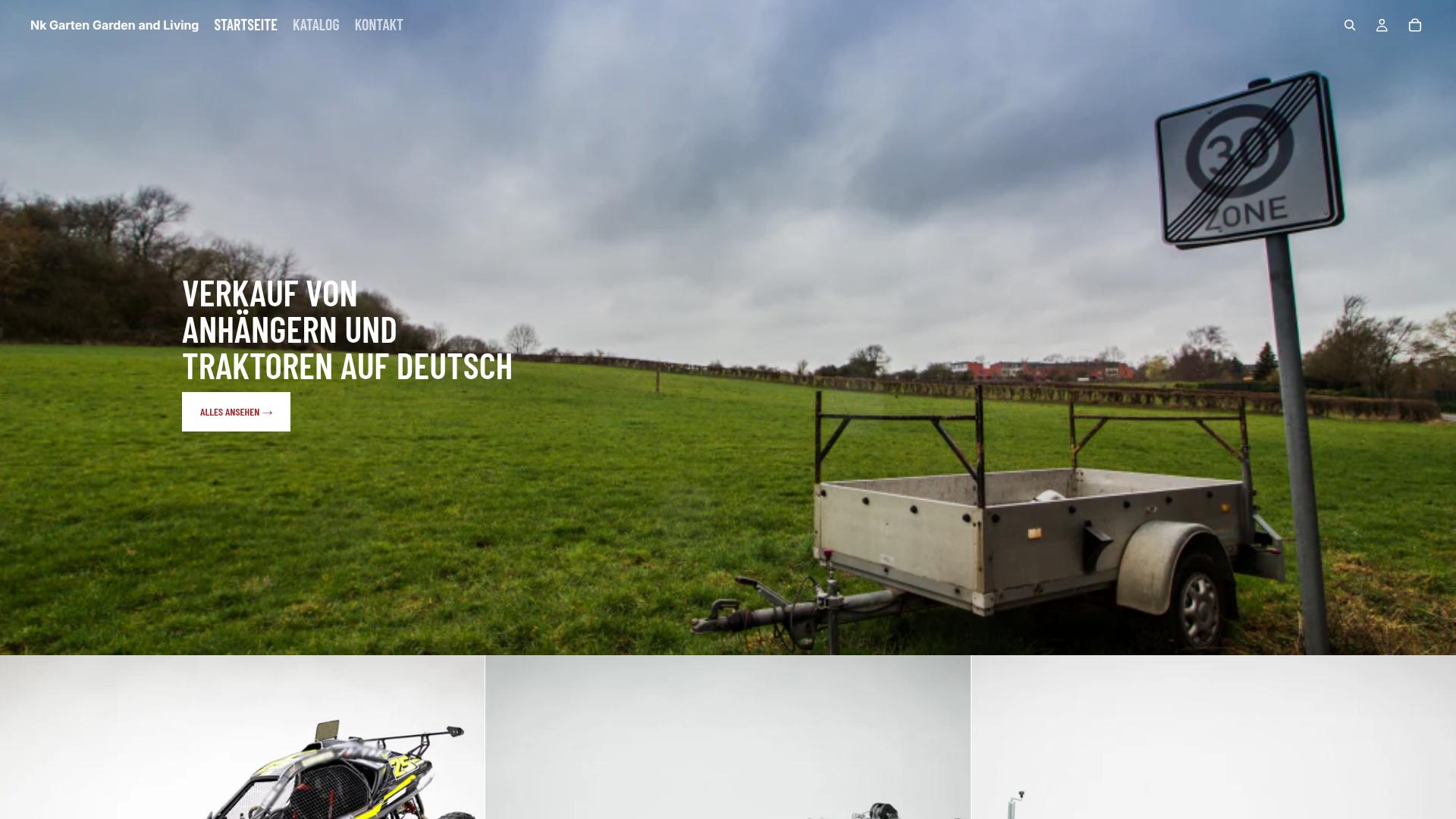 Screenshot nkgartengardenandliving.de