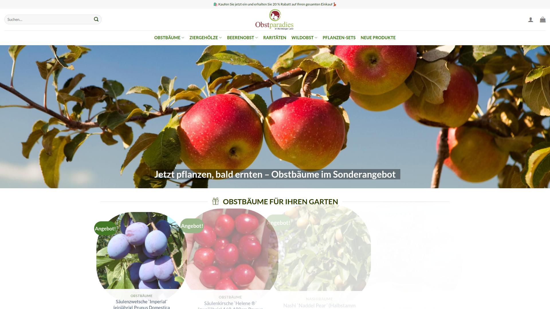 Screenshot obstbaumrabatt.com