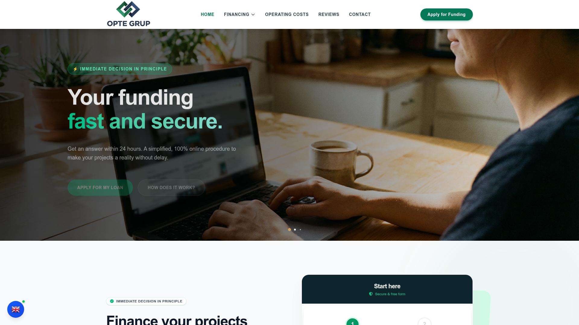 Screenshot opte-grup.com