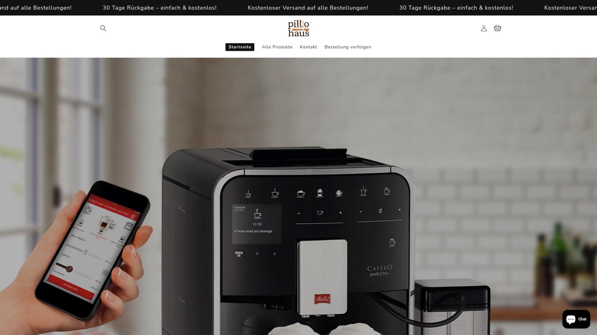 Screenshot pillo-haus.myshopify.com