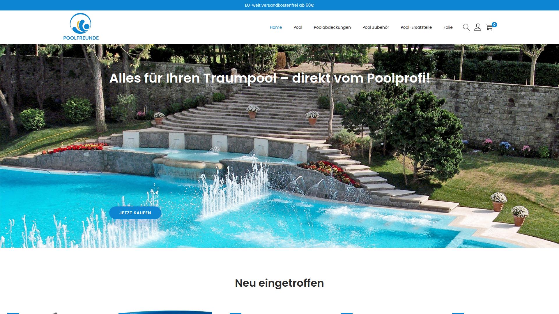 Screenshot poolfreunde.com