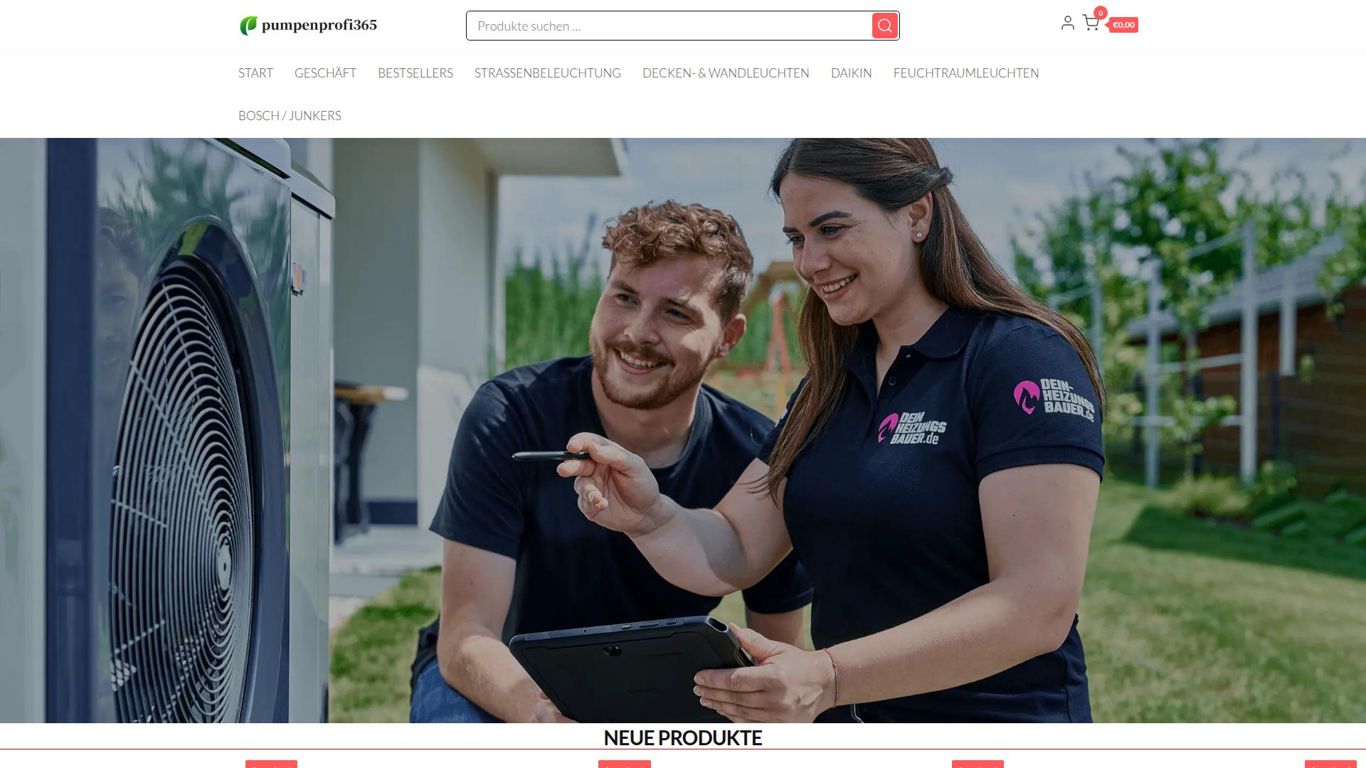 Screenshot pumpenprofi365.com
