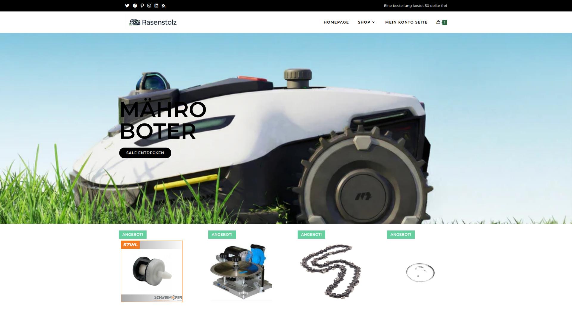 Screenshot rasenstolz.com