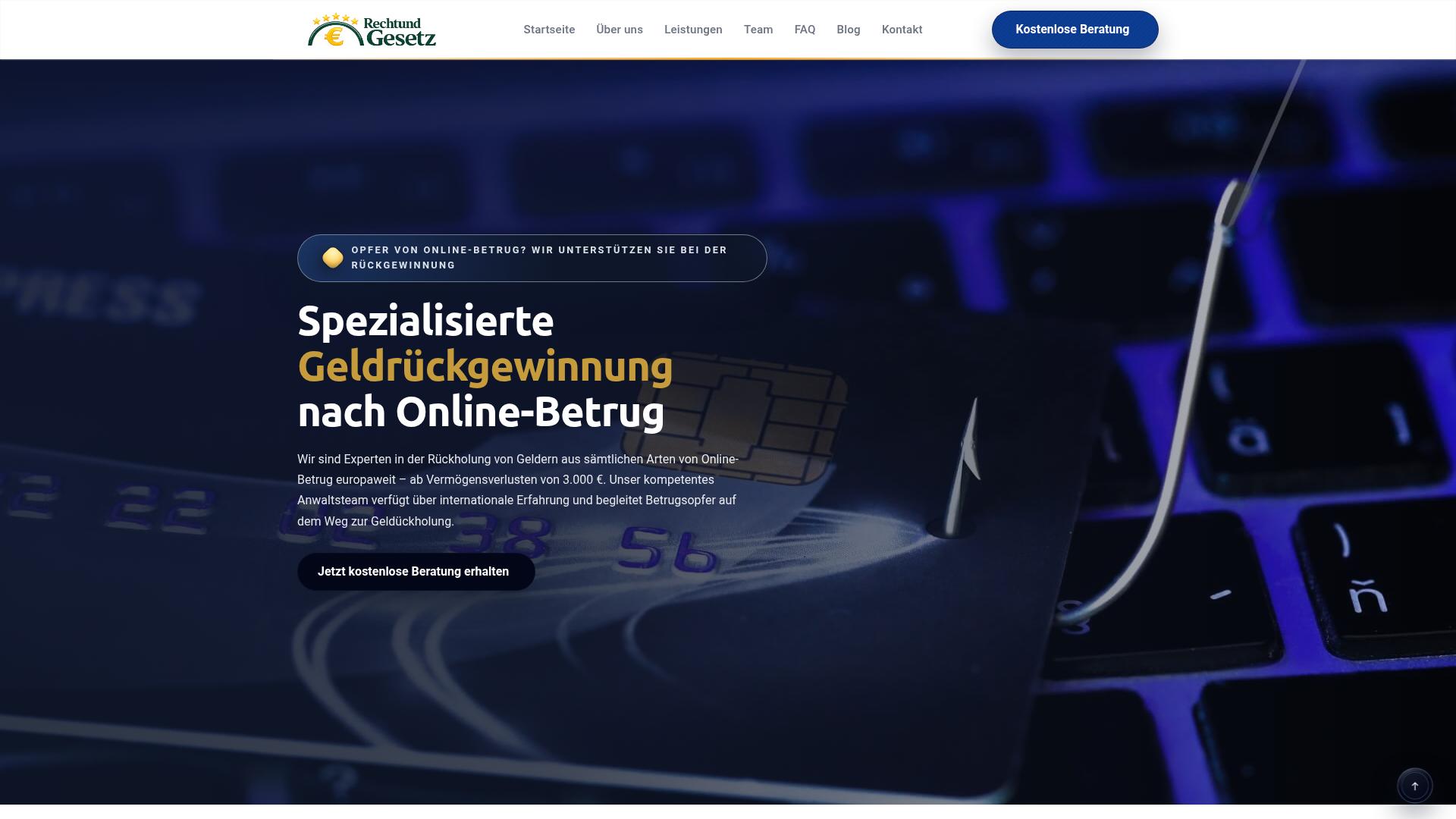 Screenshot rechtund-gesetz.com