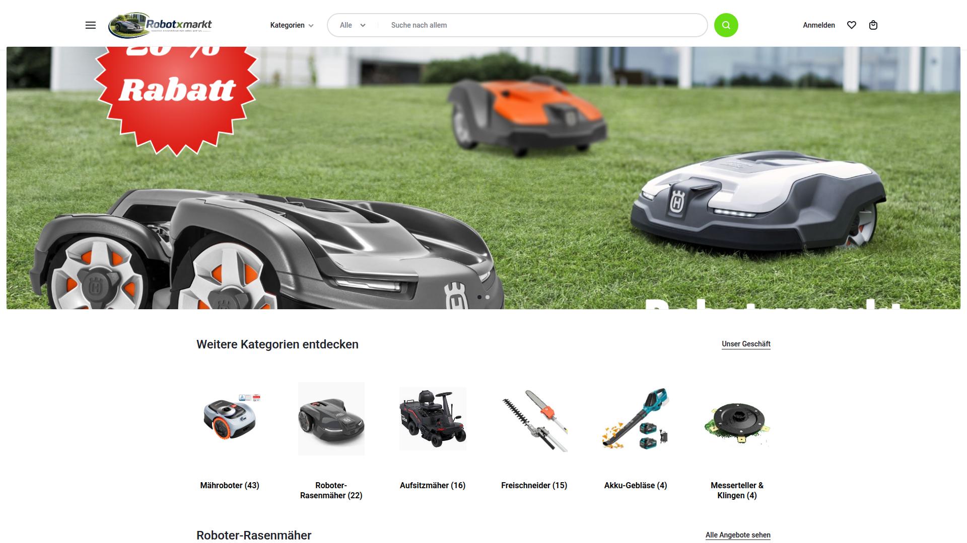 Screenshot robotxmarkt.de
