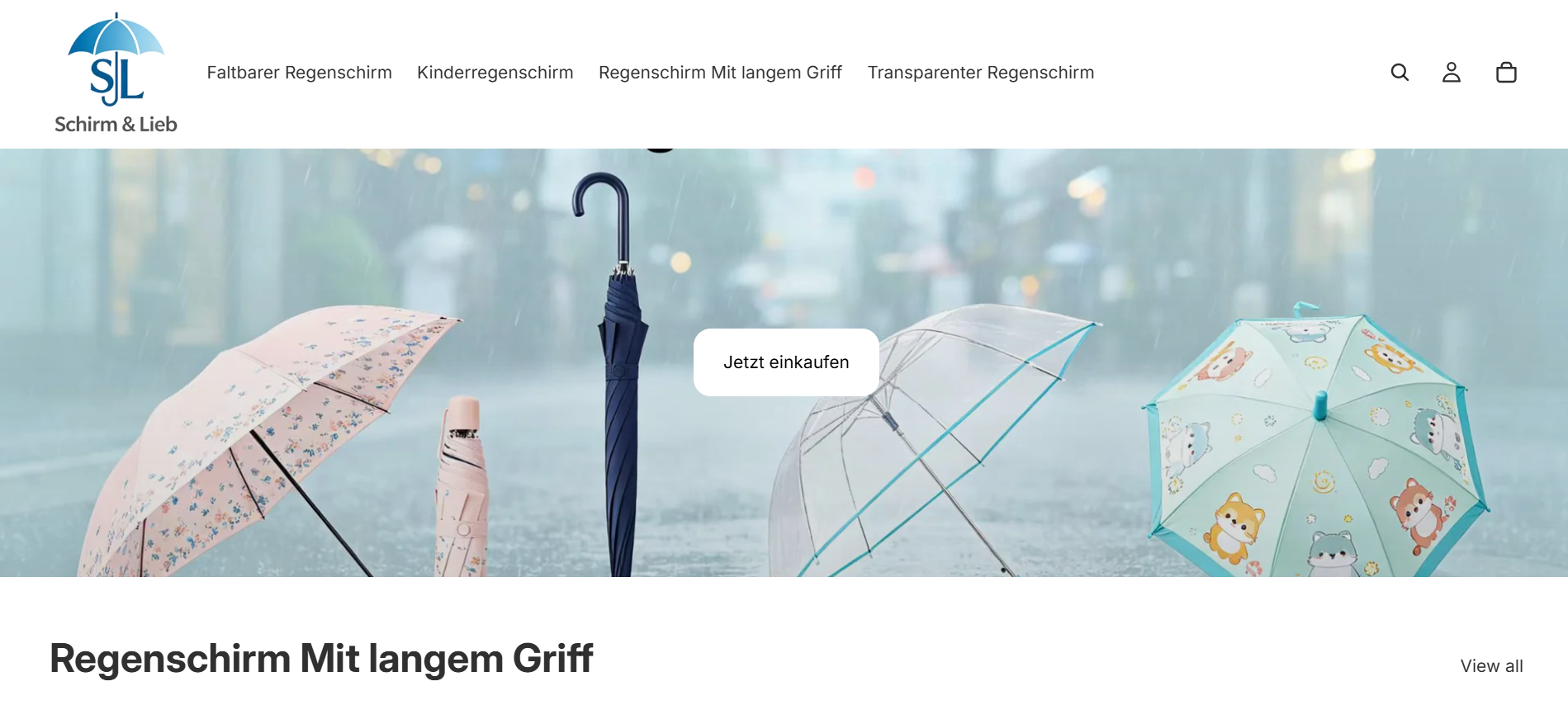 Screenshot schirmlieb.store