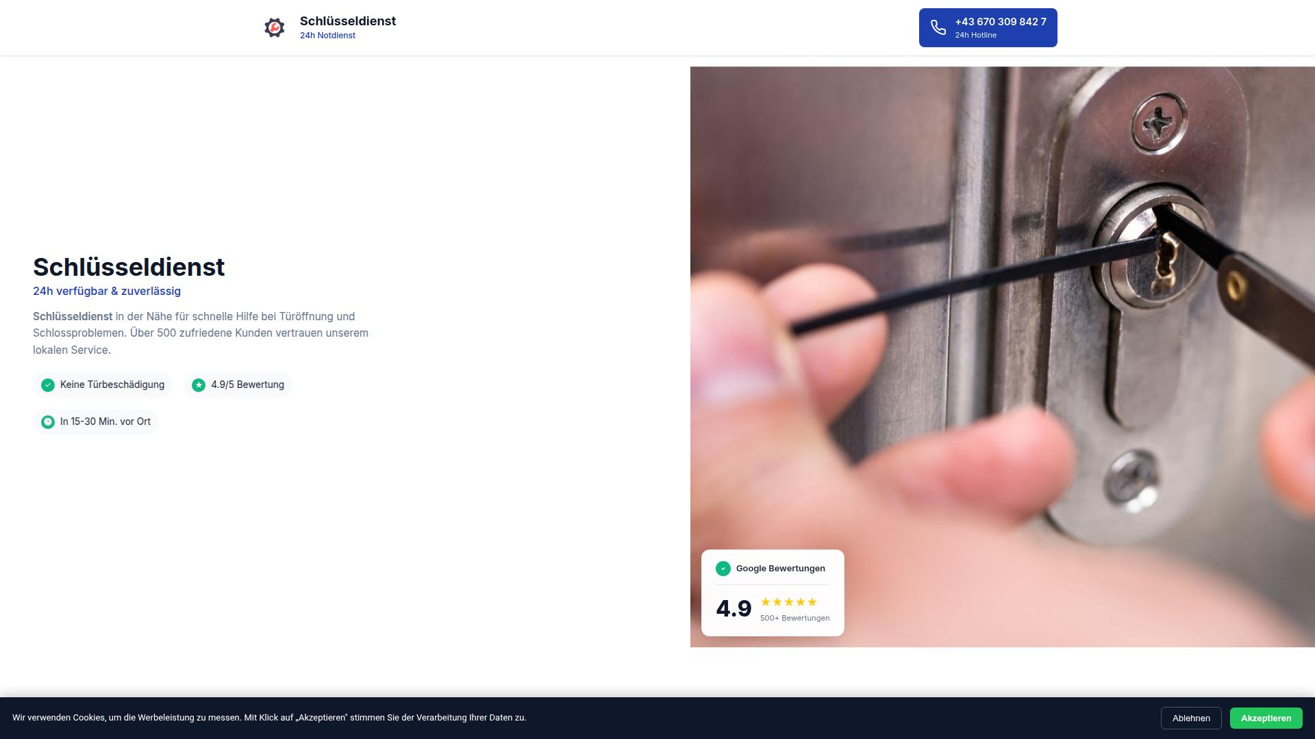 Screenshot schluesseldienst.valers.site