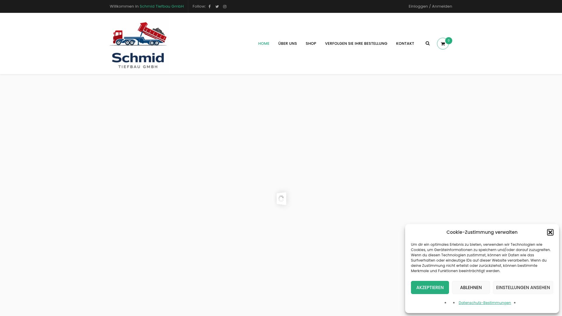 Screenshot schmidtiefbaugmbh.de