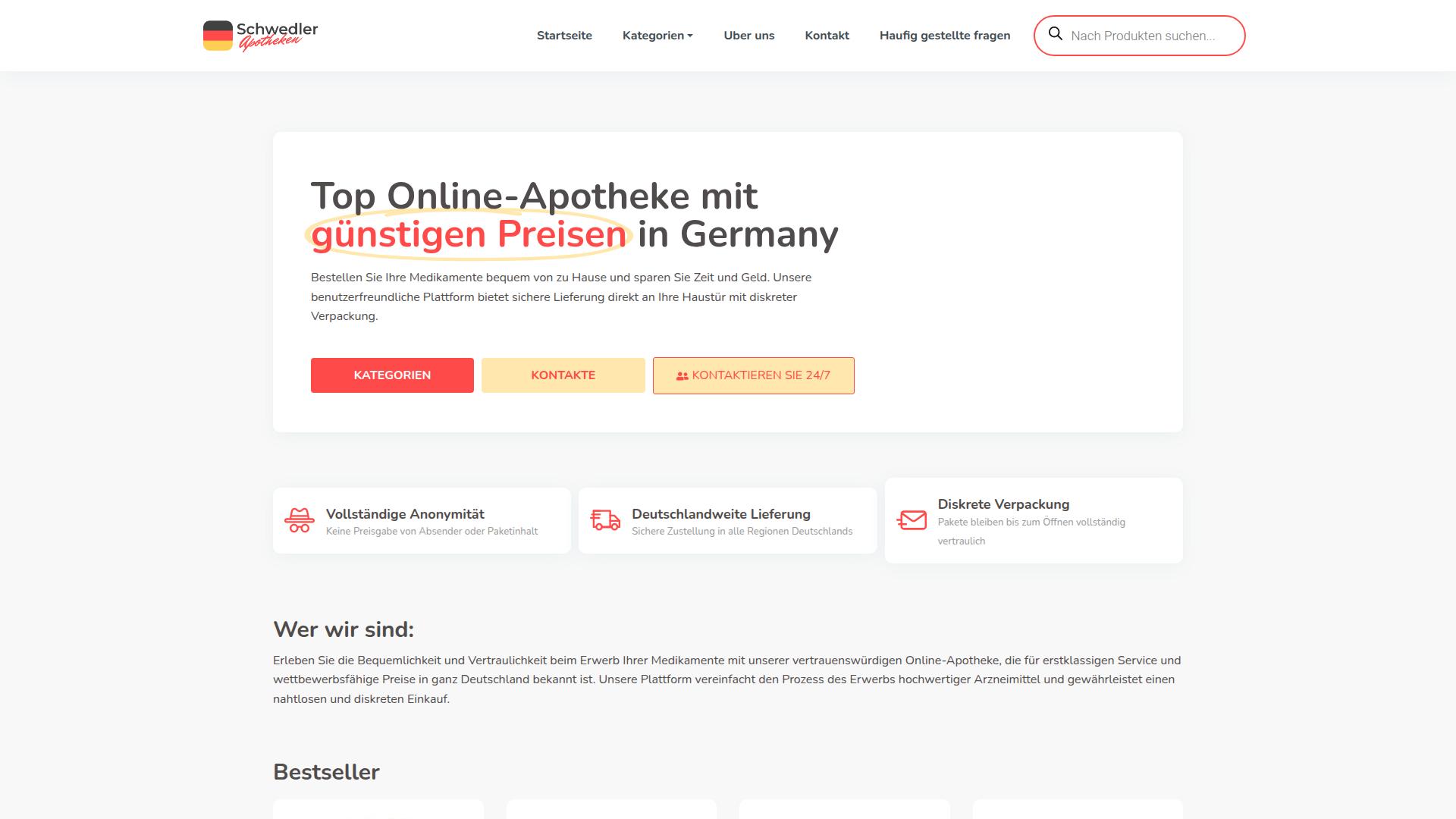 Screenshot schwedler-apotheken.de