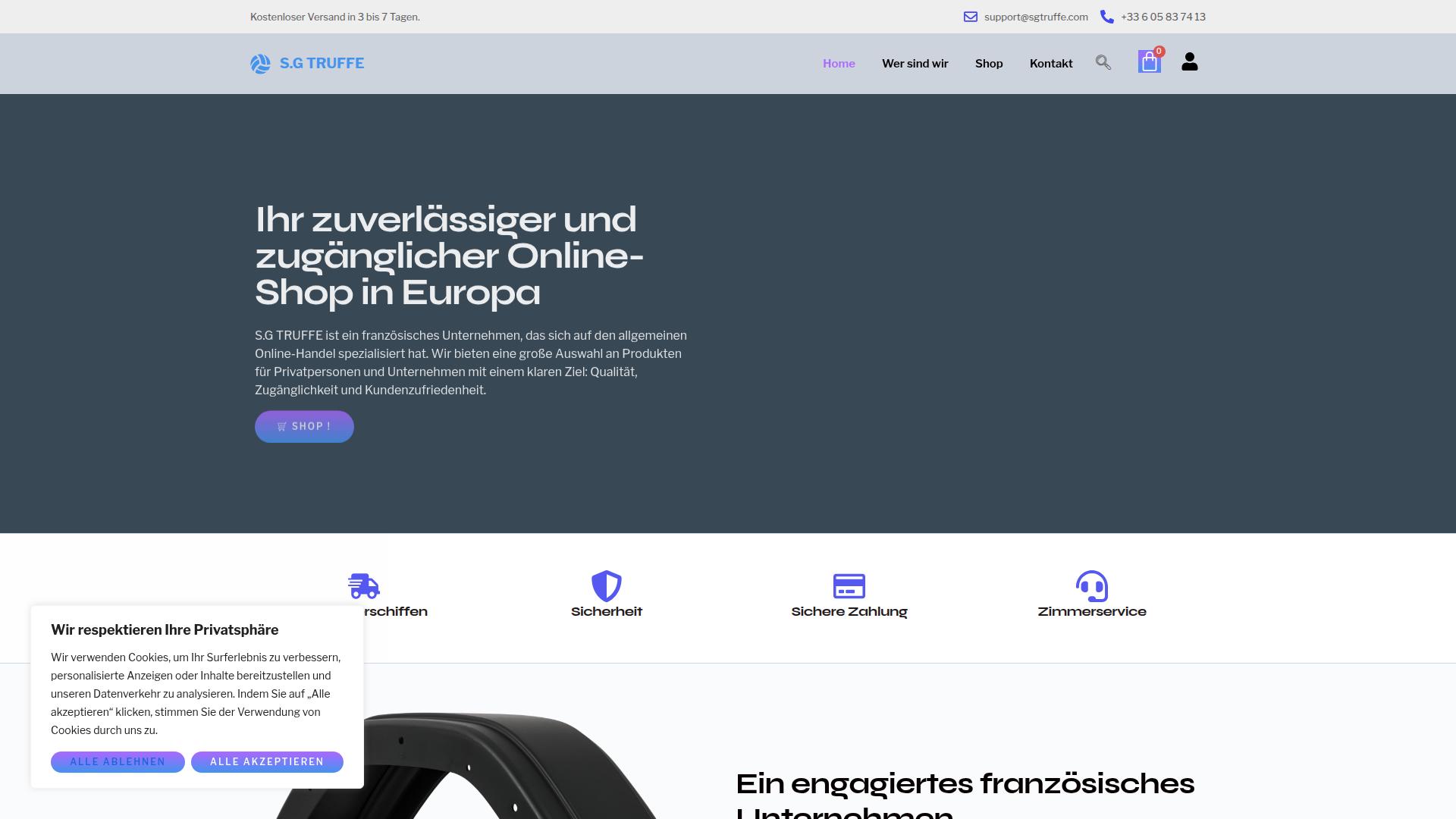 Screenshot sgtruffe.com