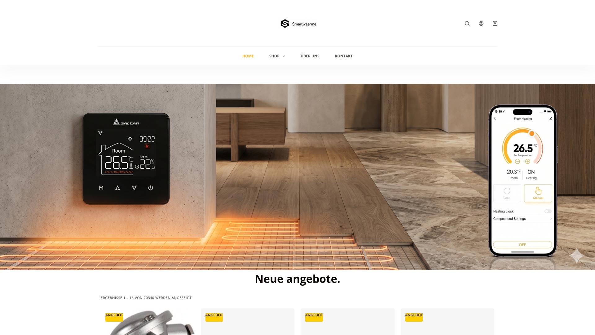 Screenshot smartwaerme.com