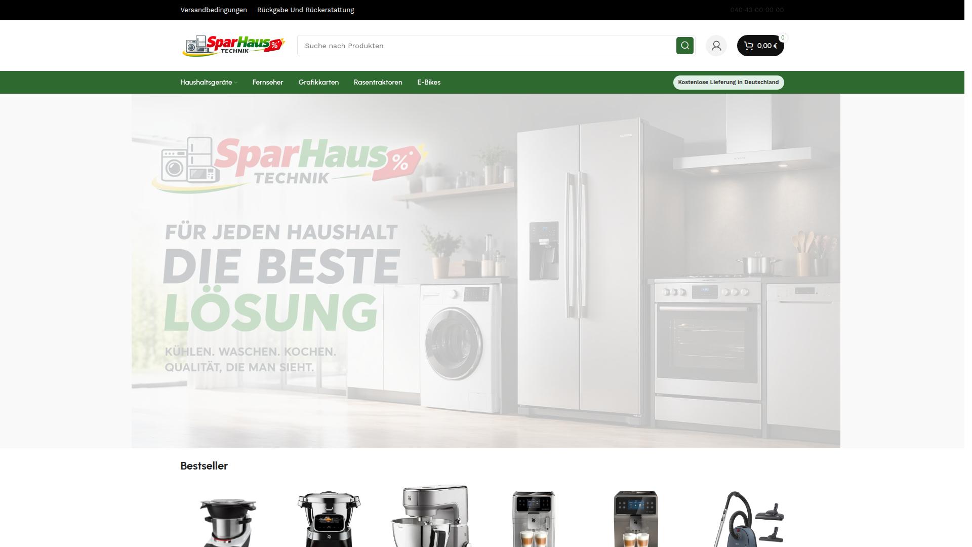 Screenshot sparhaustechnik.de