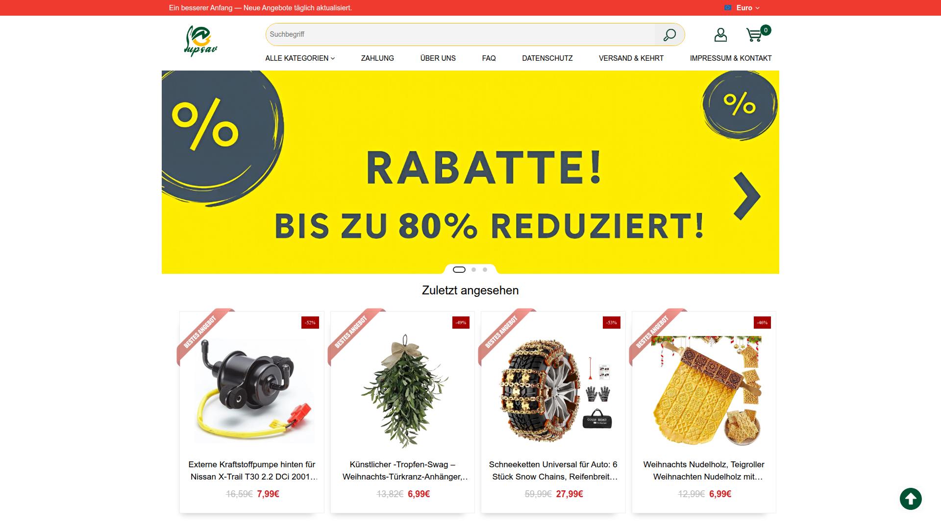 Screenshot supersavehub.com