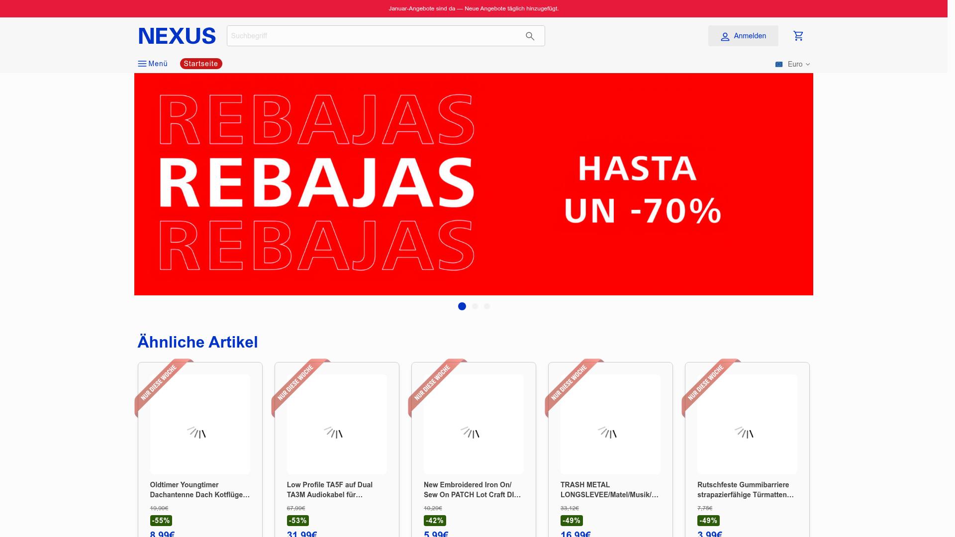 Screenshot thriftnexus.com