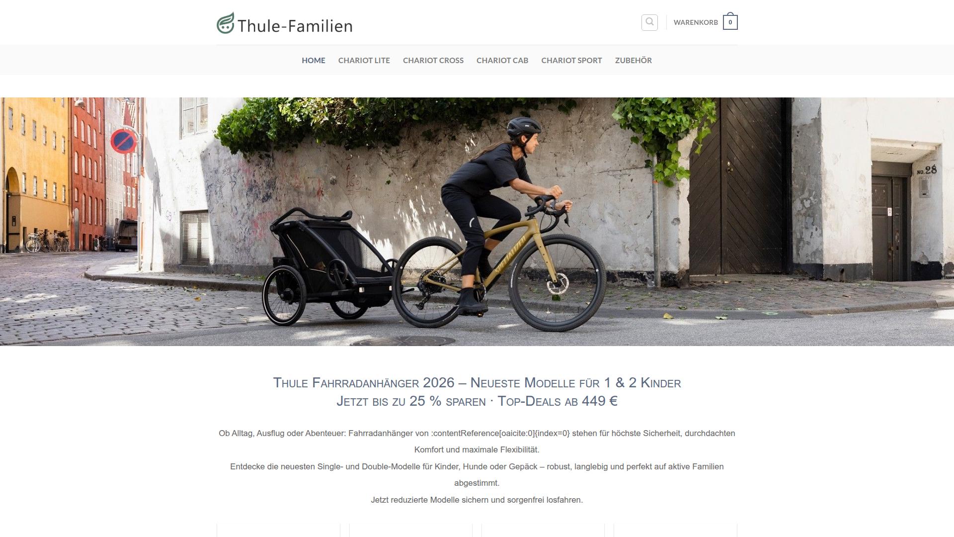 Screenshot thule-familien.de