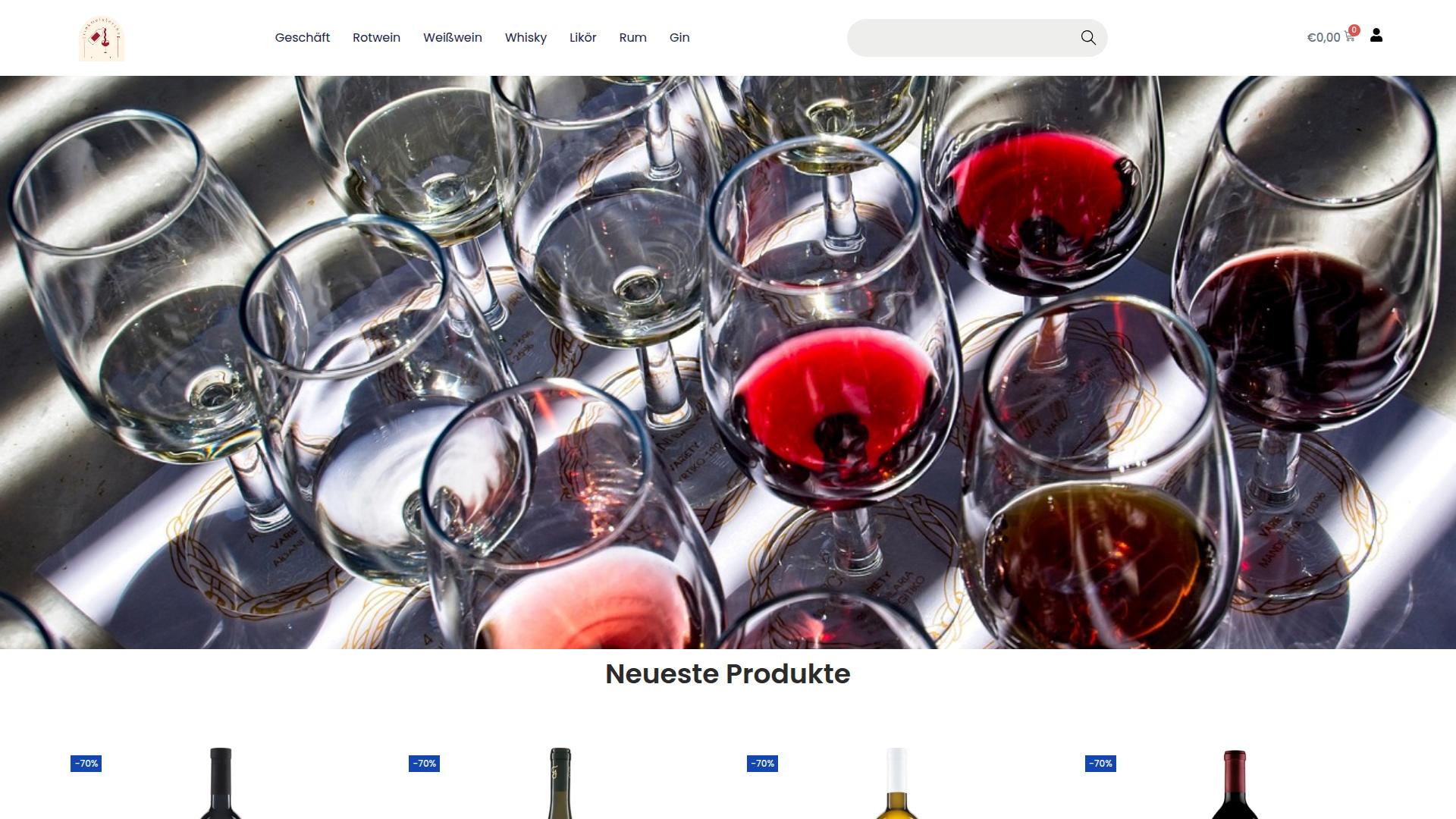 Screenshot trinkmeistershop.com