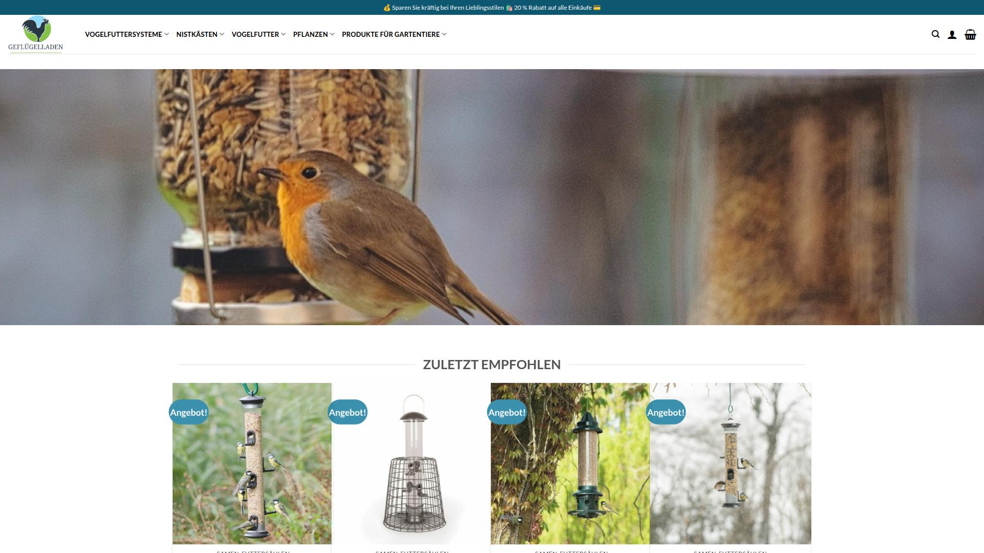 Screenshot vogelpflege.com