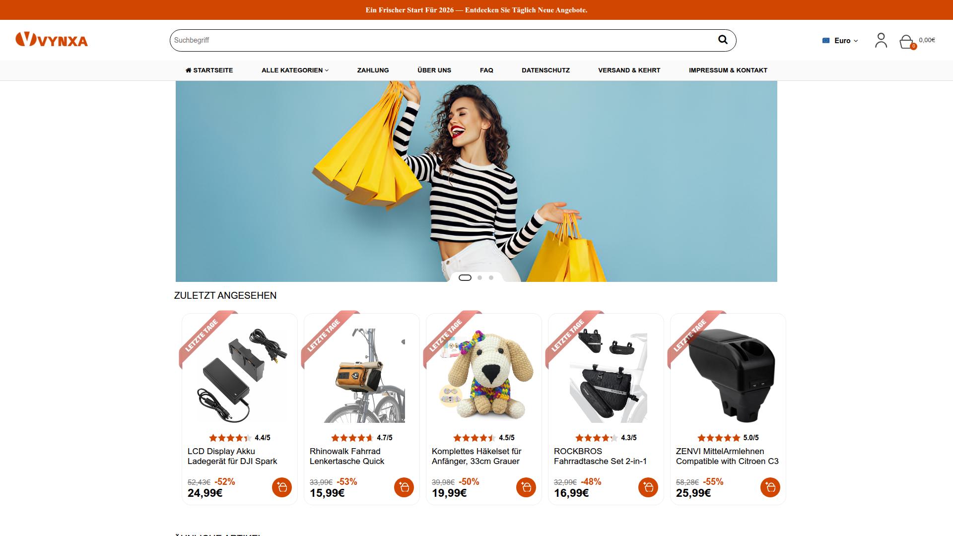 Screenshot vynxaria.com