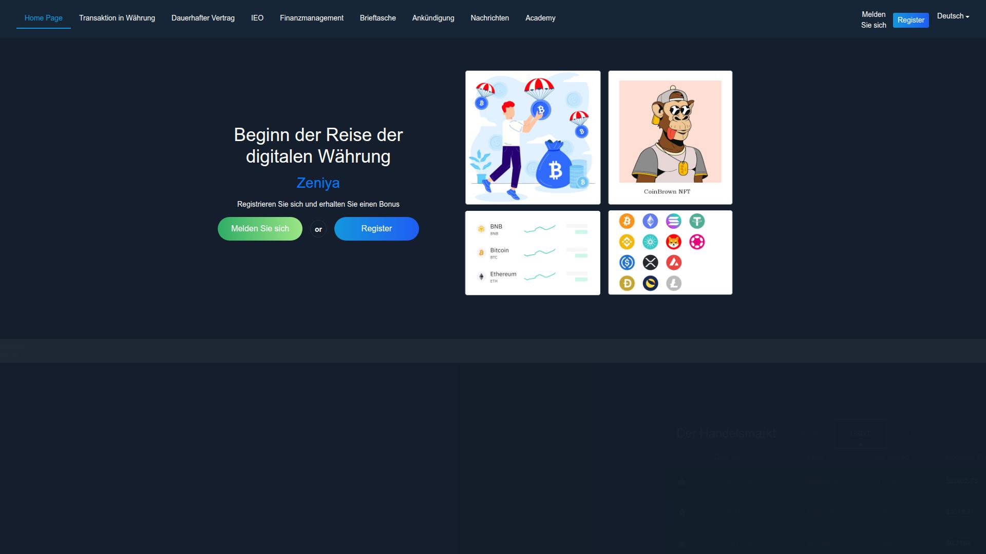 Screenshot zeniya.pro