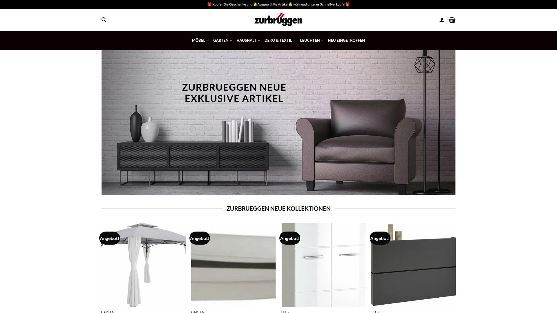 Screenshot zurbrueggende.com