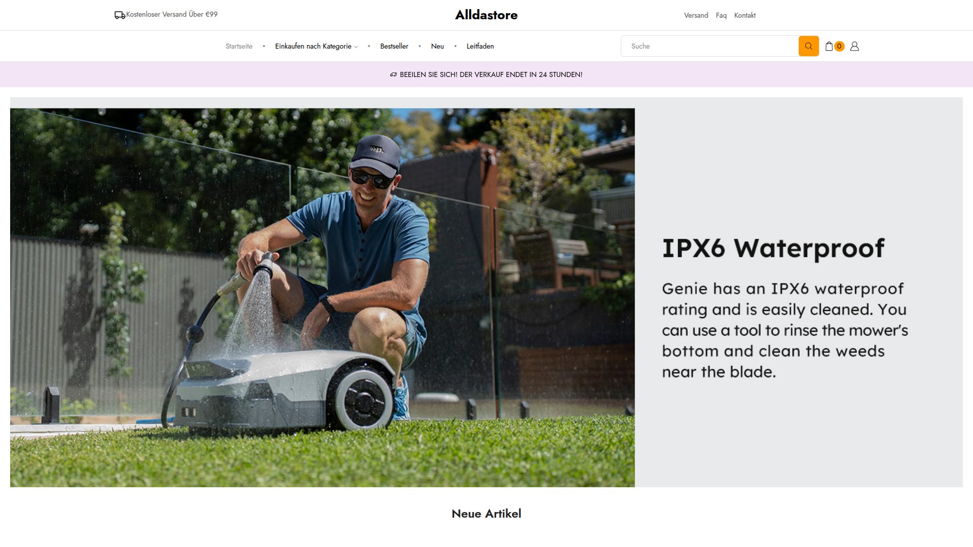 Screenshot alldastore.de