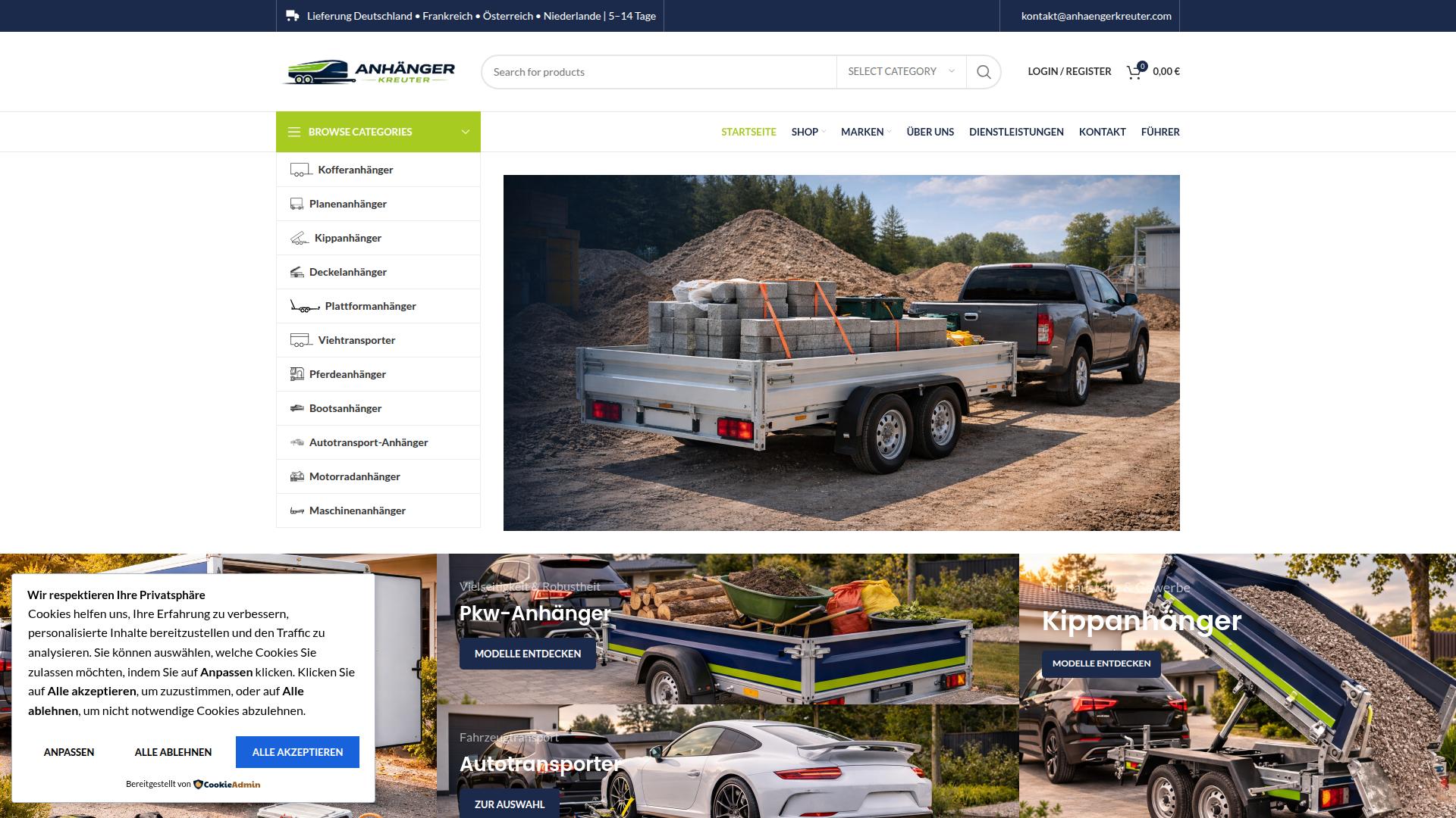 Screenshot anhaengerkreuter.com