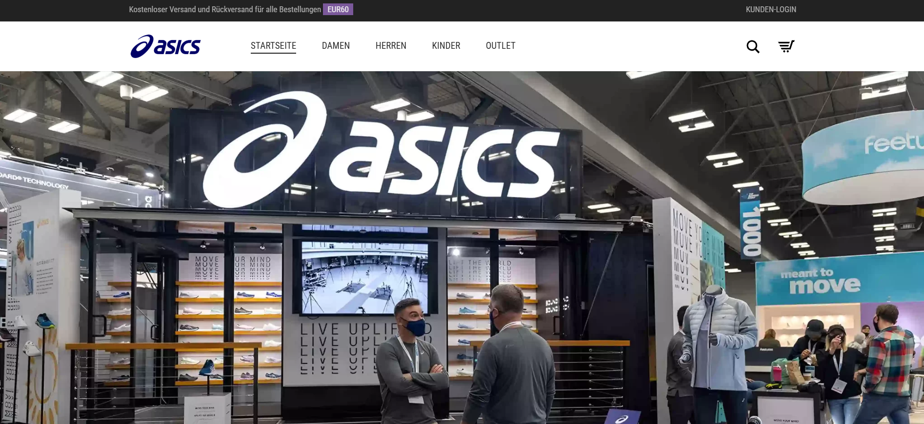 Screenshot asicsoutlet.at