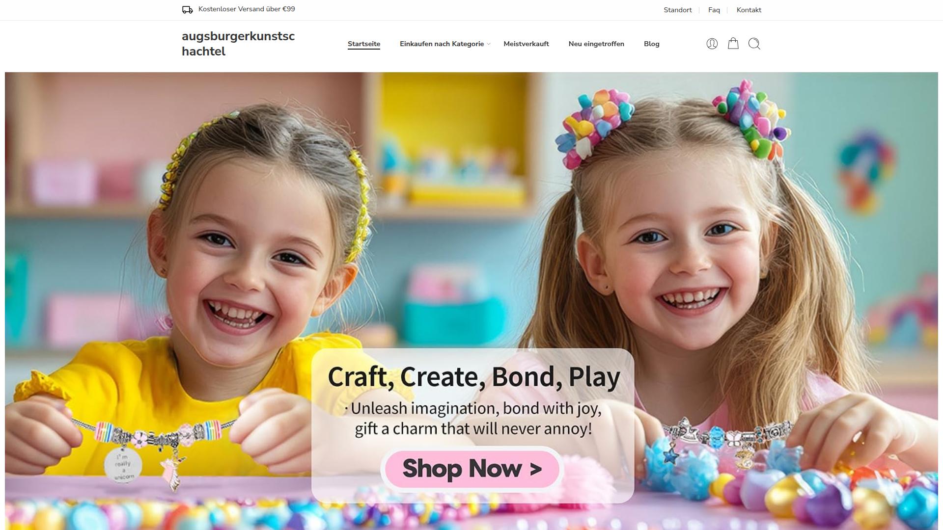 Screenshot augsburgerkunstschachtel.de