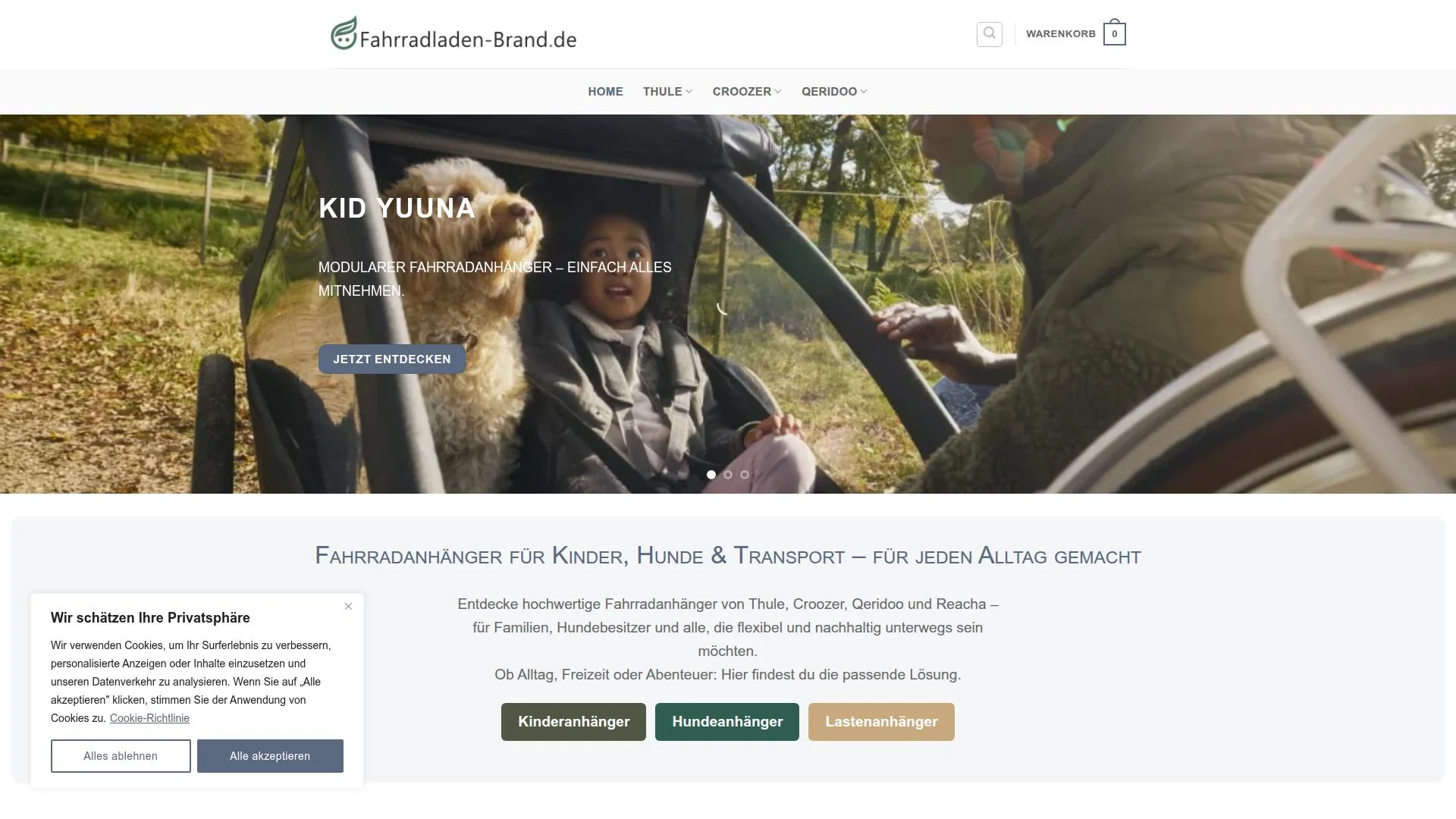 Screenshot brand-fahrradladen.de