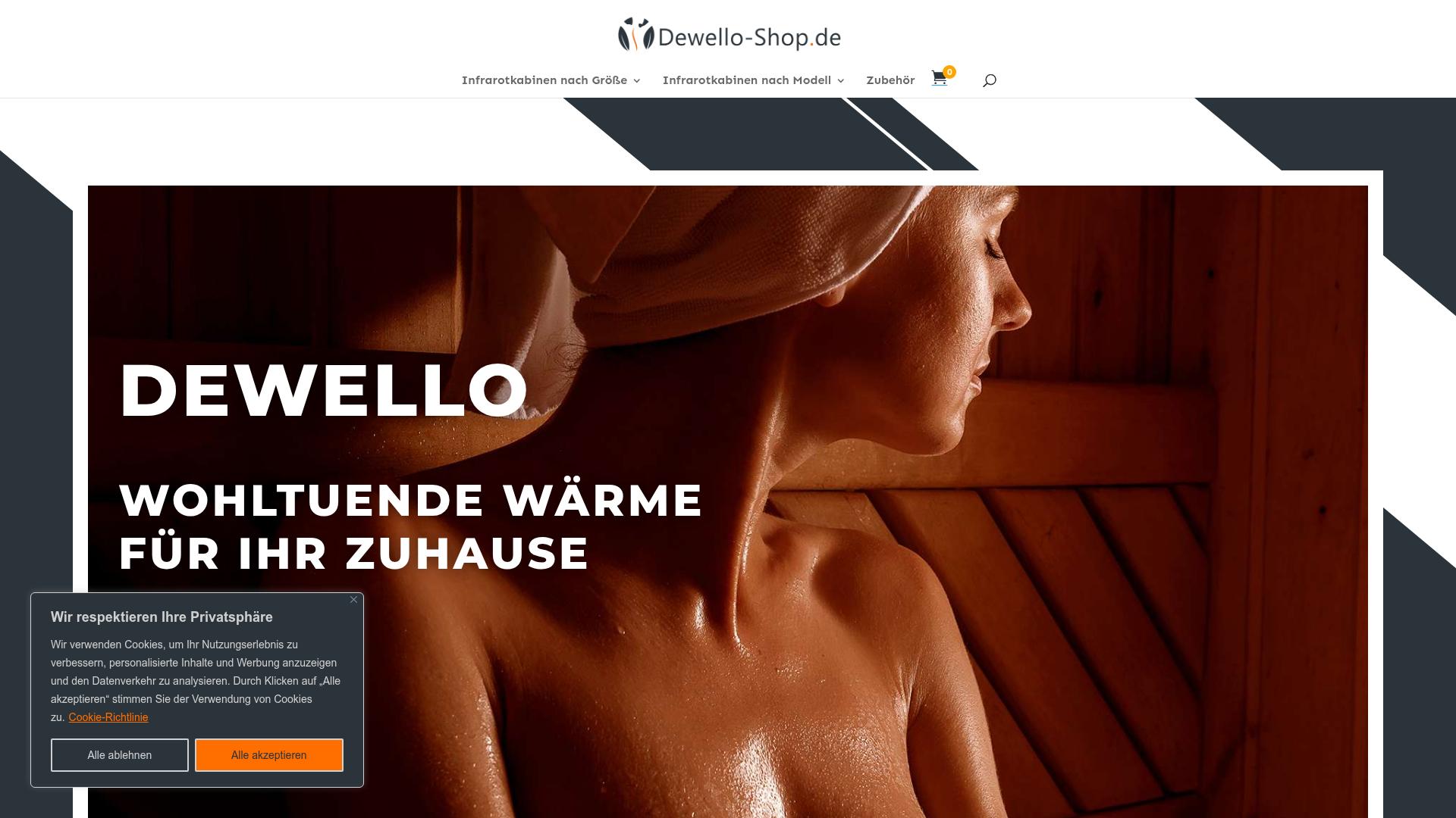 Screenshot dewello-shop.de