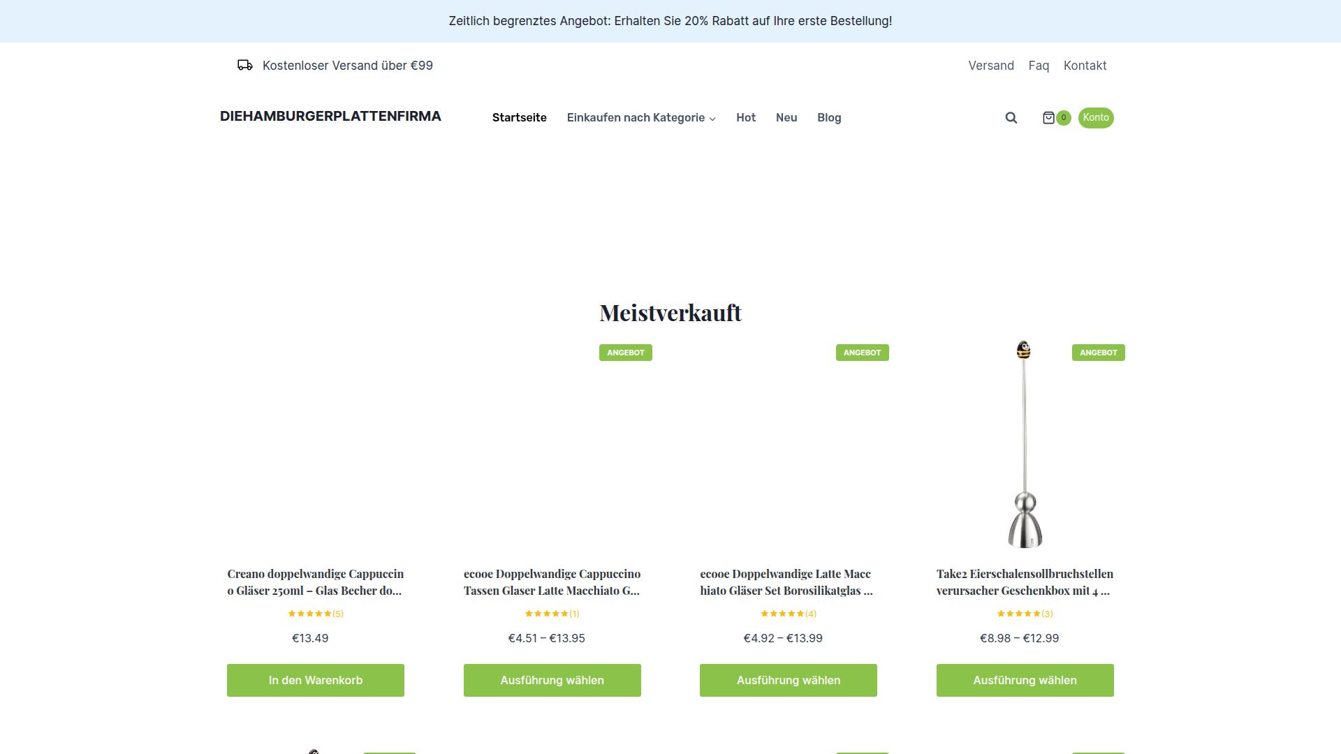 Screenshot diehamburgerplattenfirma.de