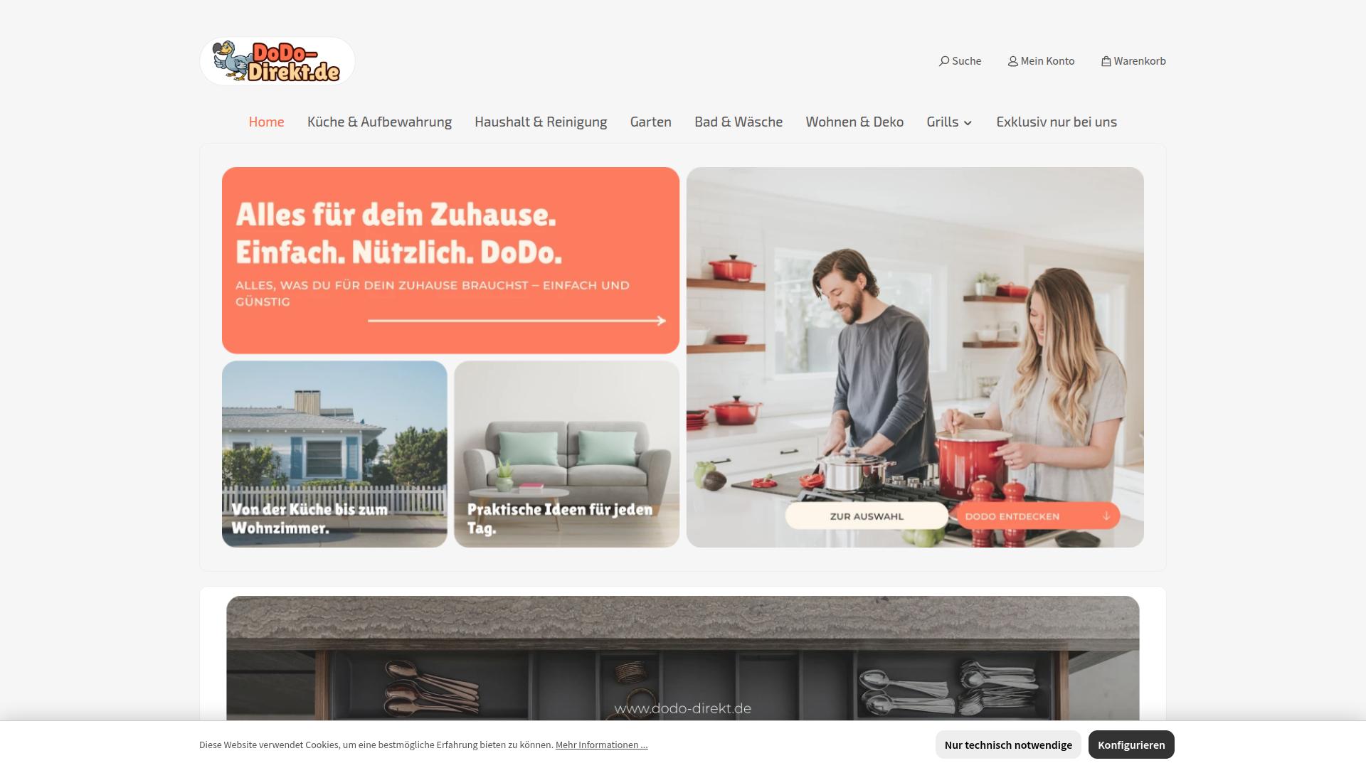 Screenshot dodo-direkt.de