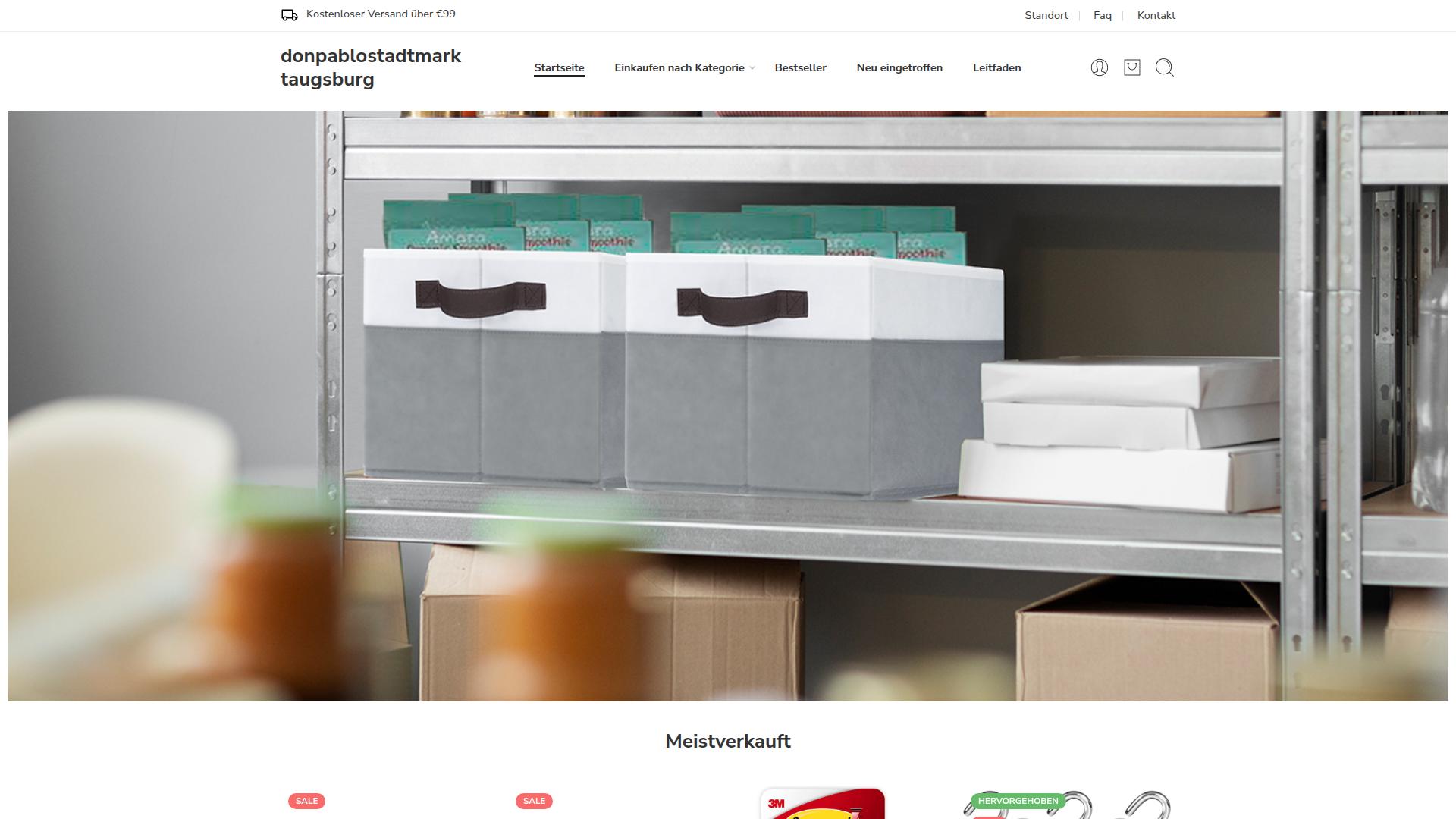 Screenshot donpablostadtmarktaugsburg.de
