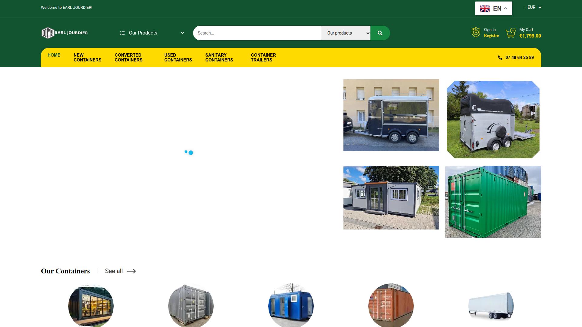 Screenshot earljourdier.com