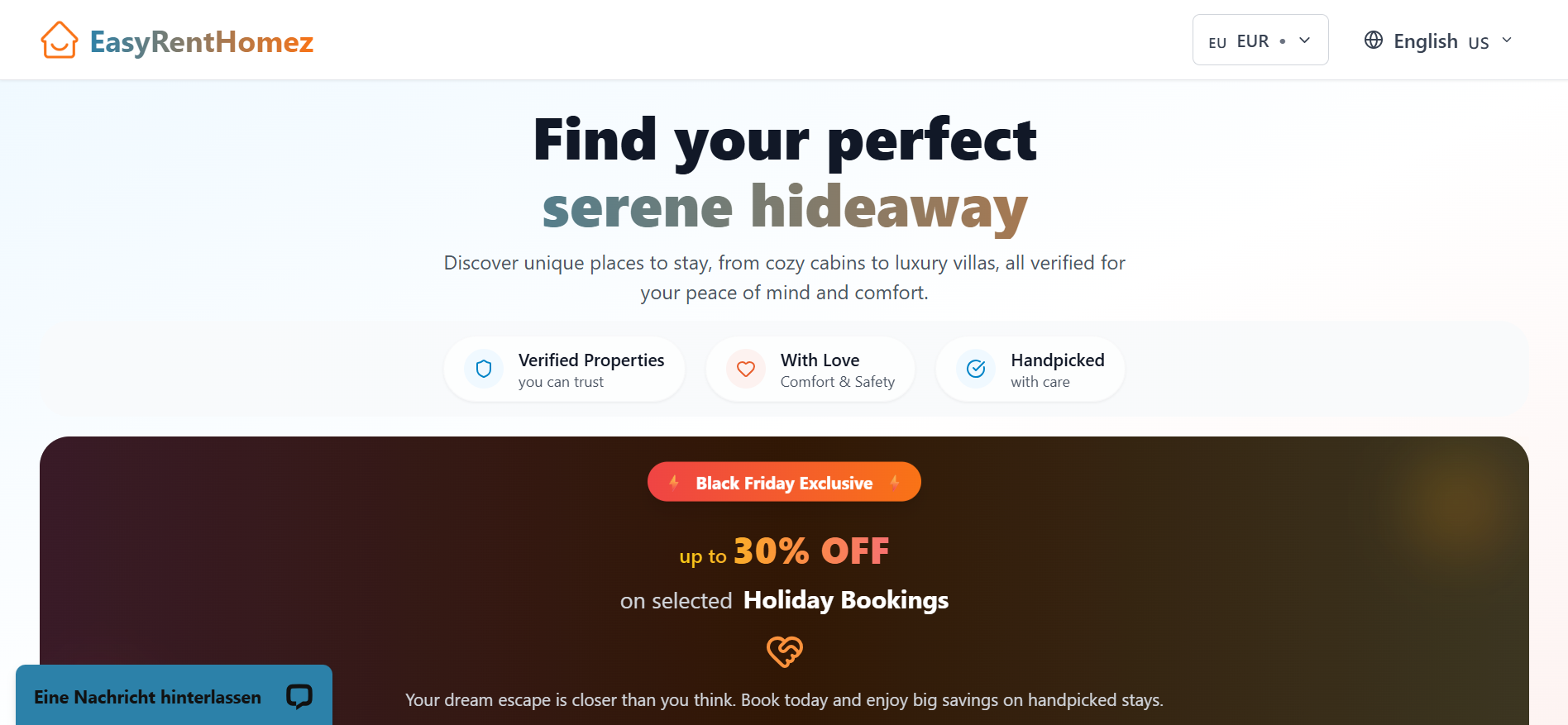Screenshot easyrenthomez.com