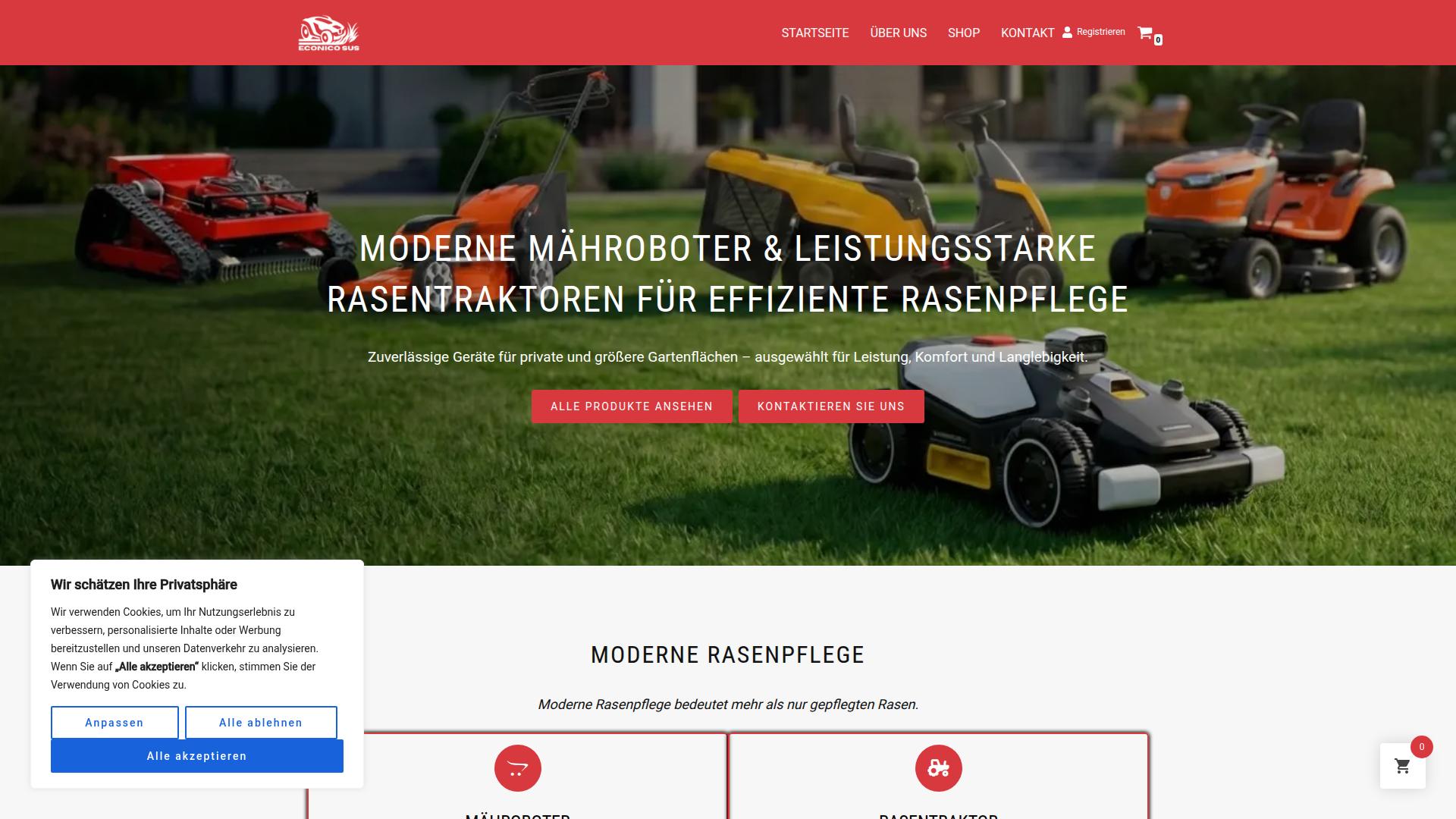 Screenshot econicosus.de