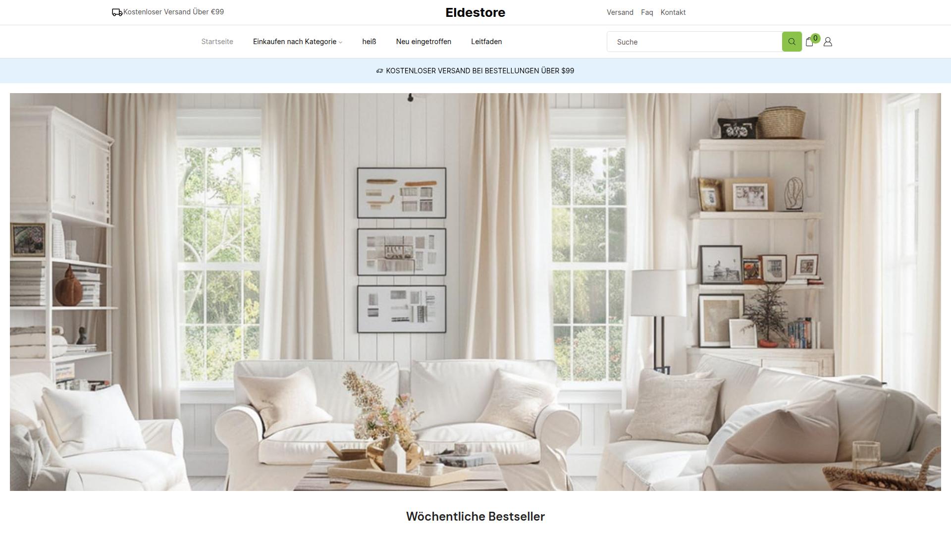 Screenshot eldestore.de