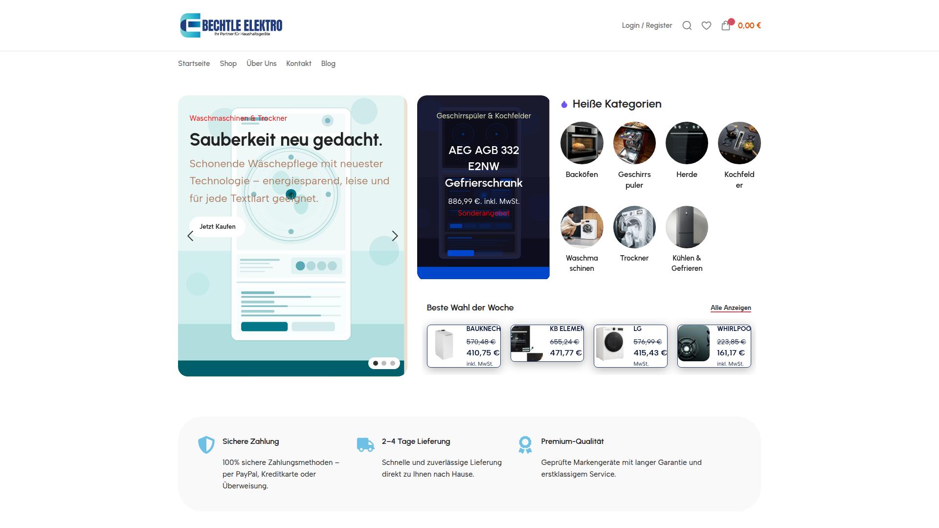 Screenshot elektro-bechtle.de
