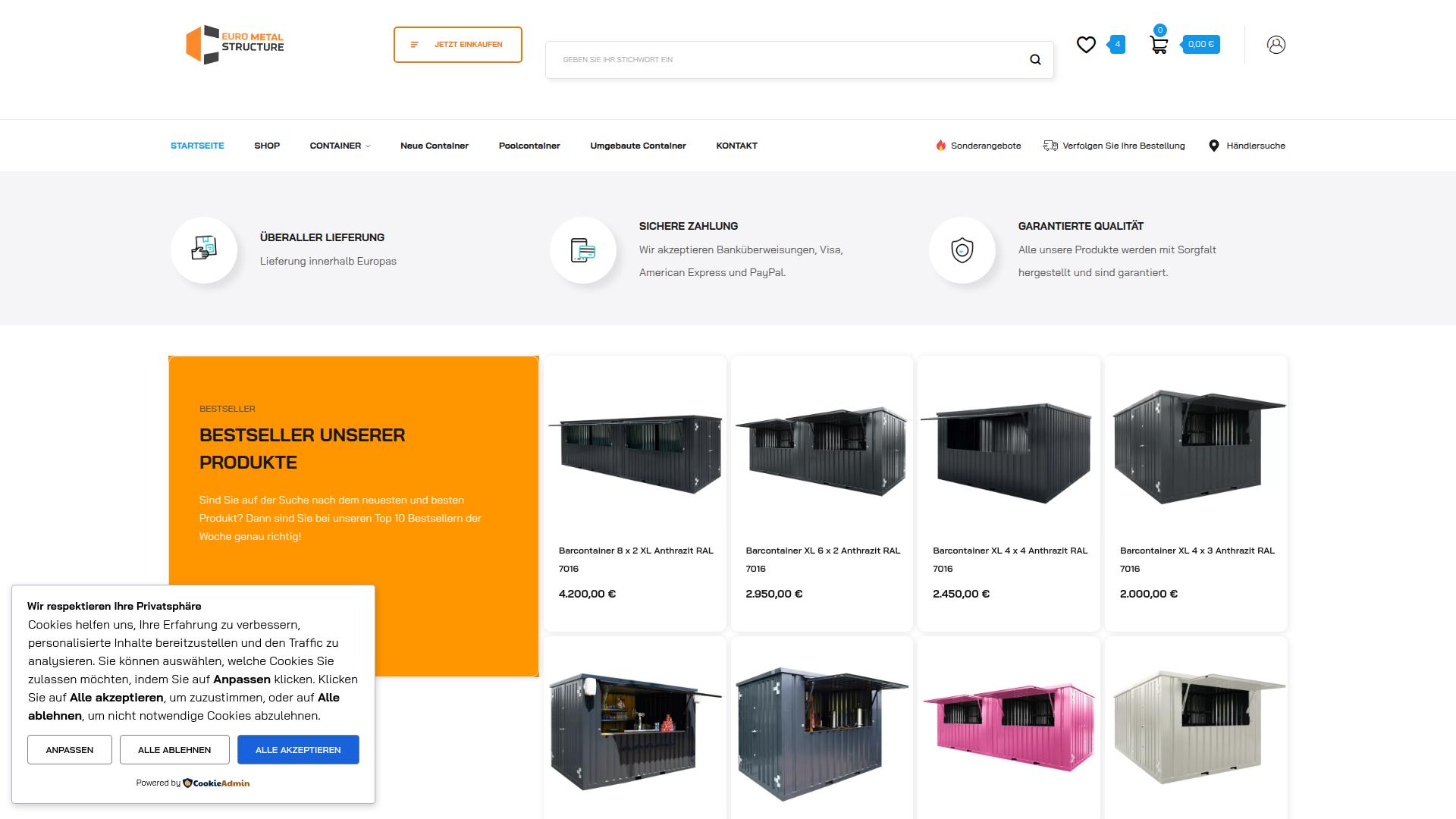 Screenshot eurometal-structure.com