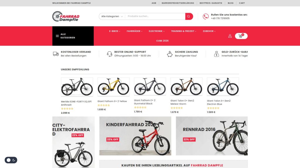 fahrraddampfle.de