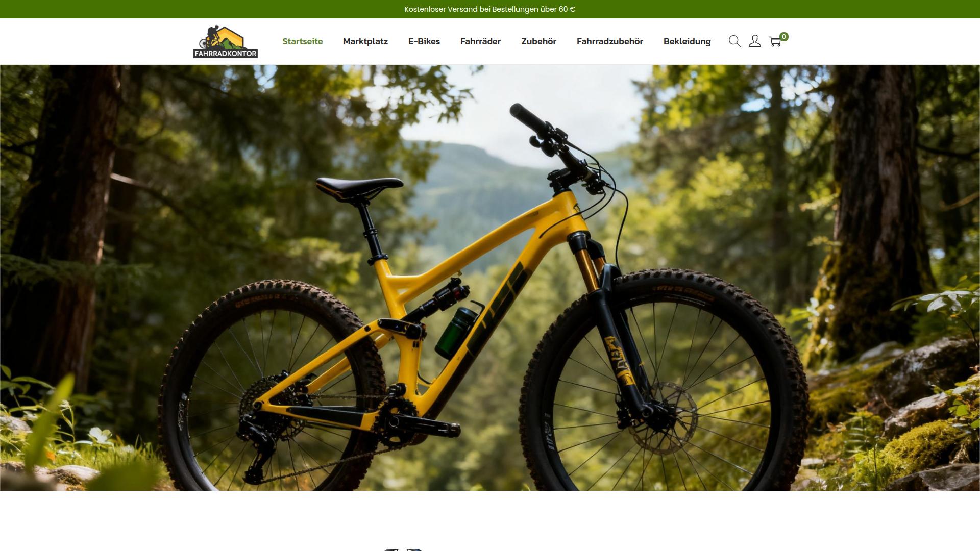 Screenshot fahrradkontor.com