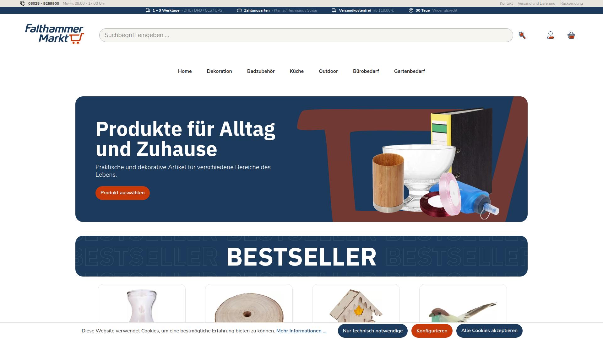 Screenshot falthammer-markt.com